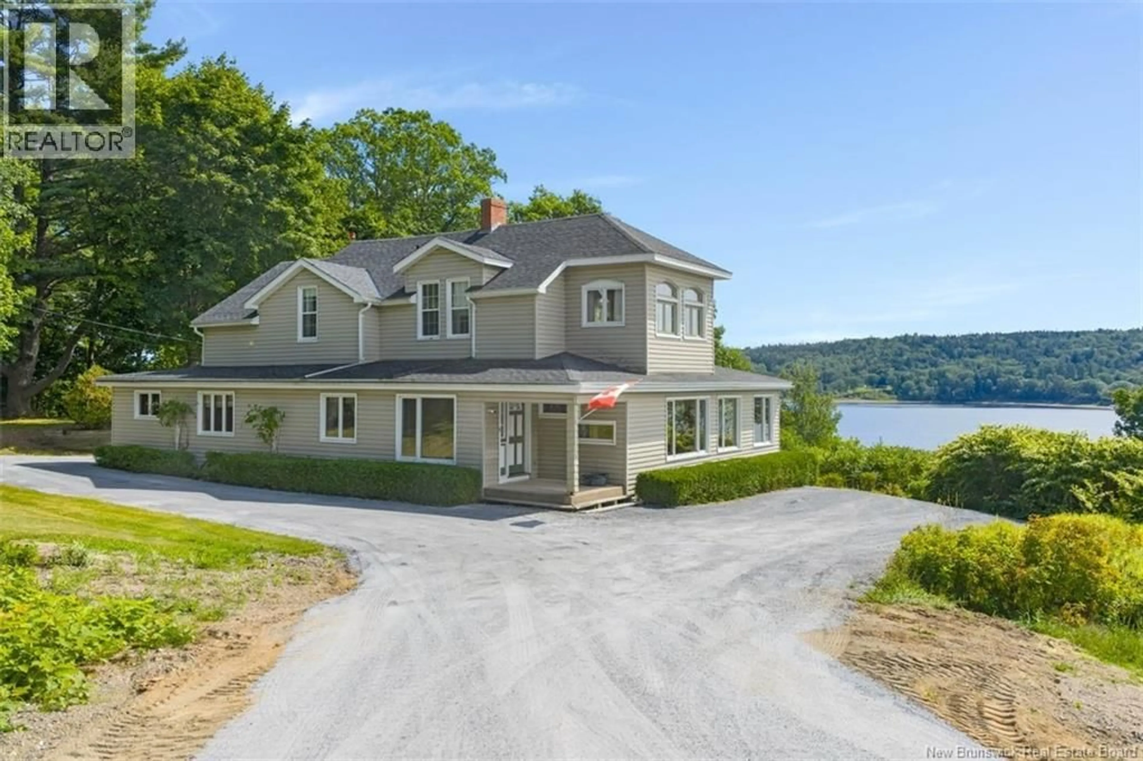 A pic from outside/outdoor area/front of a property/back of a property/a pic from drone, water/lake/river/ocean view for 9531 ROUTE 102, Morrisdale New Brunswick E5K4N7