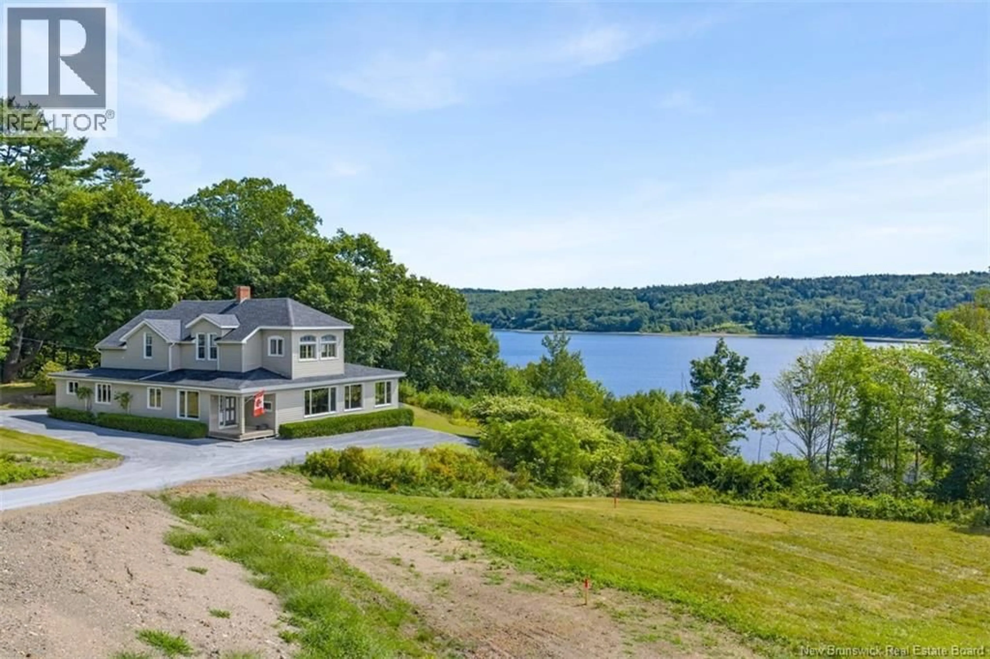 A pic from outside/outdoor area/front of a property/back of a property/a pic from drone, water/lake/river/ocean view for 9531 ROUTE 102, Morrisdale New Brunswick E5K4N7