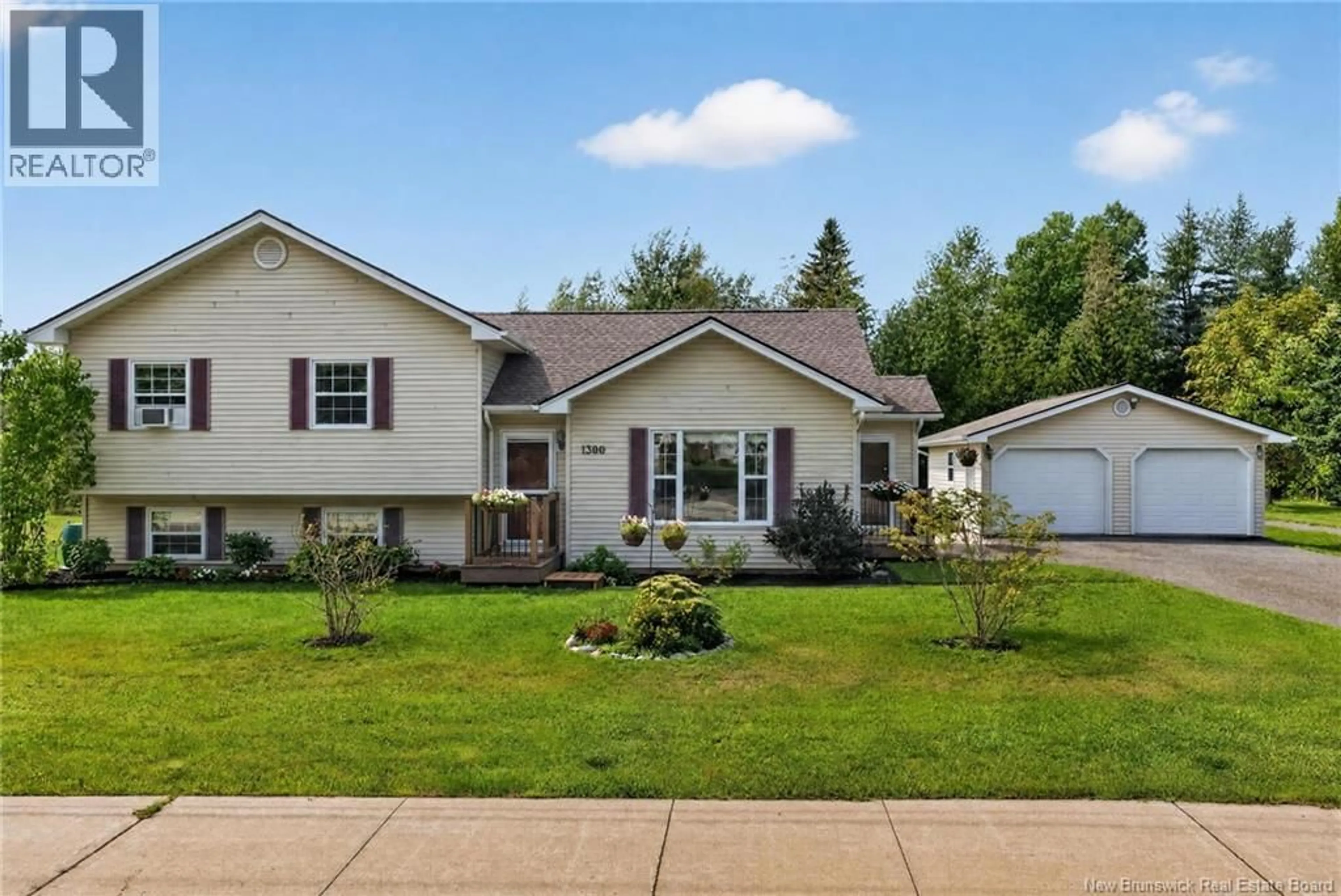 Home with vinyl exterior material, street for 1300 RYAN STREET, Moncton New Brunswick E1G2V3
