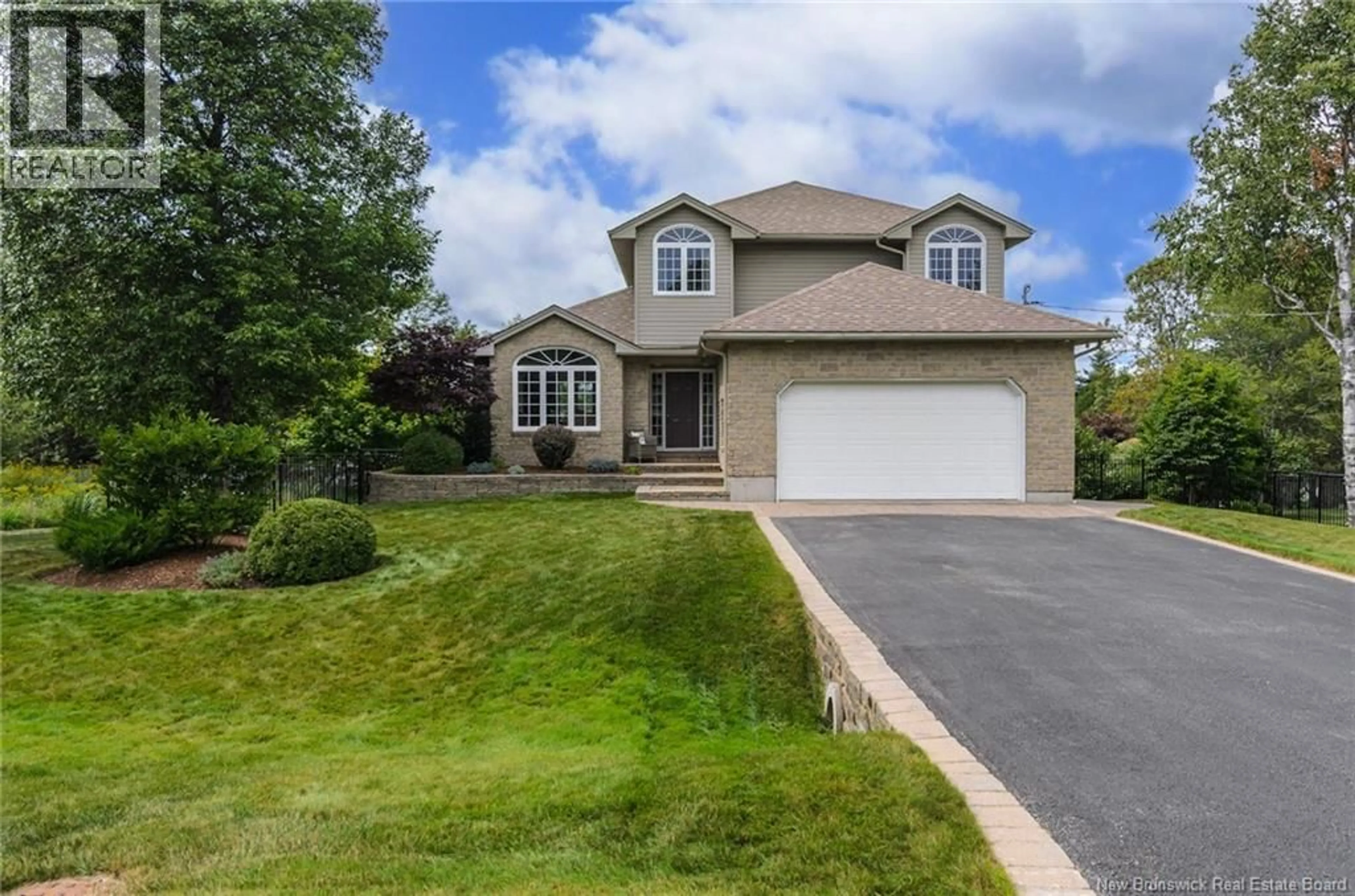 Home with vinyl exterior material, street for 8 AARON AVENUE, Quispamsis New Brunswick E2E5B7