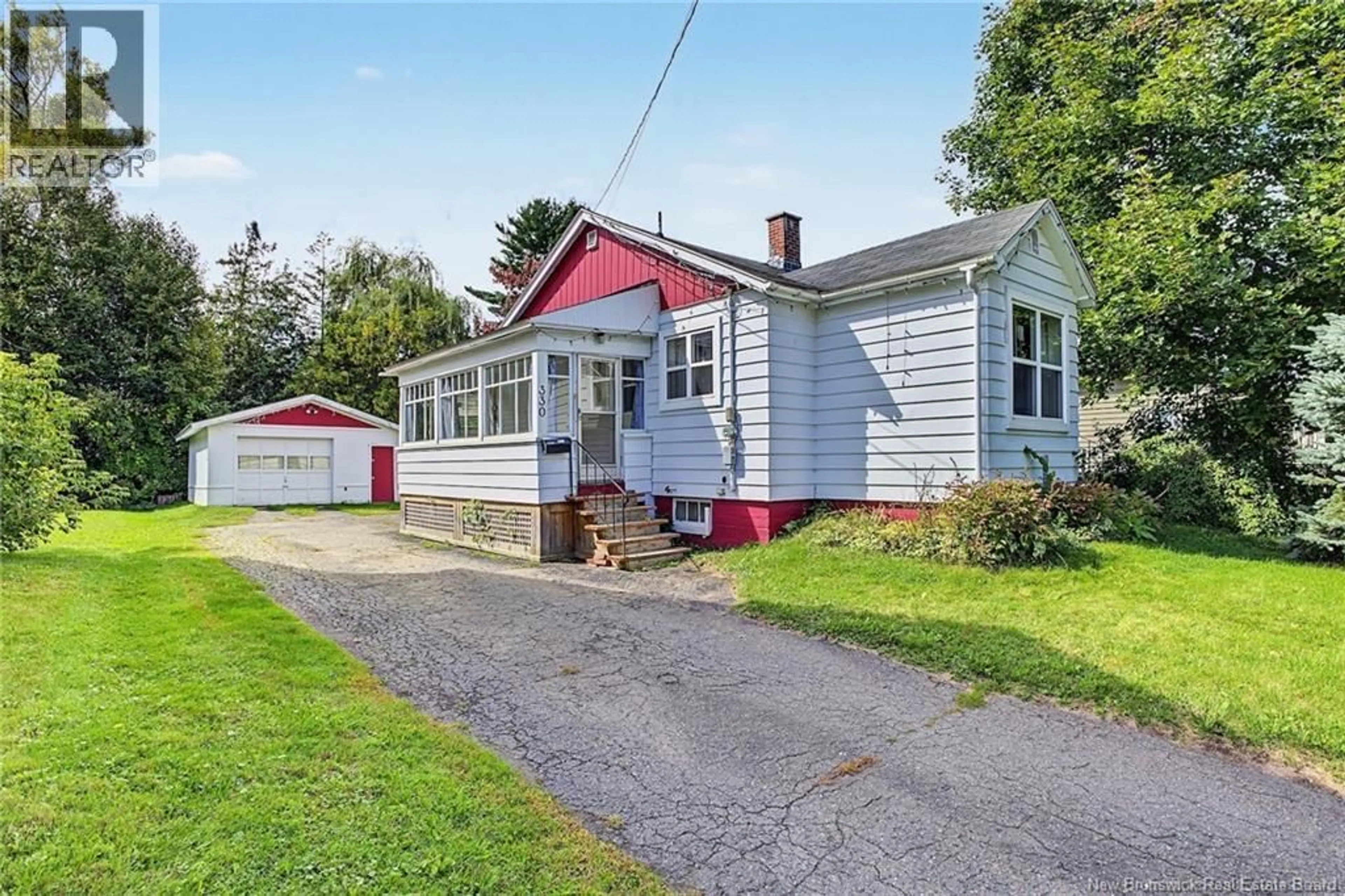 Home with vinyl exterior material, street for 330 DUNDONALD STREET, Fredericton New Brunswick E3B1X2