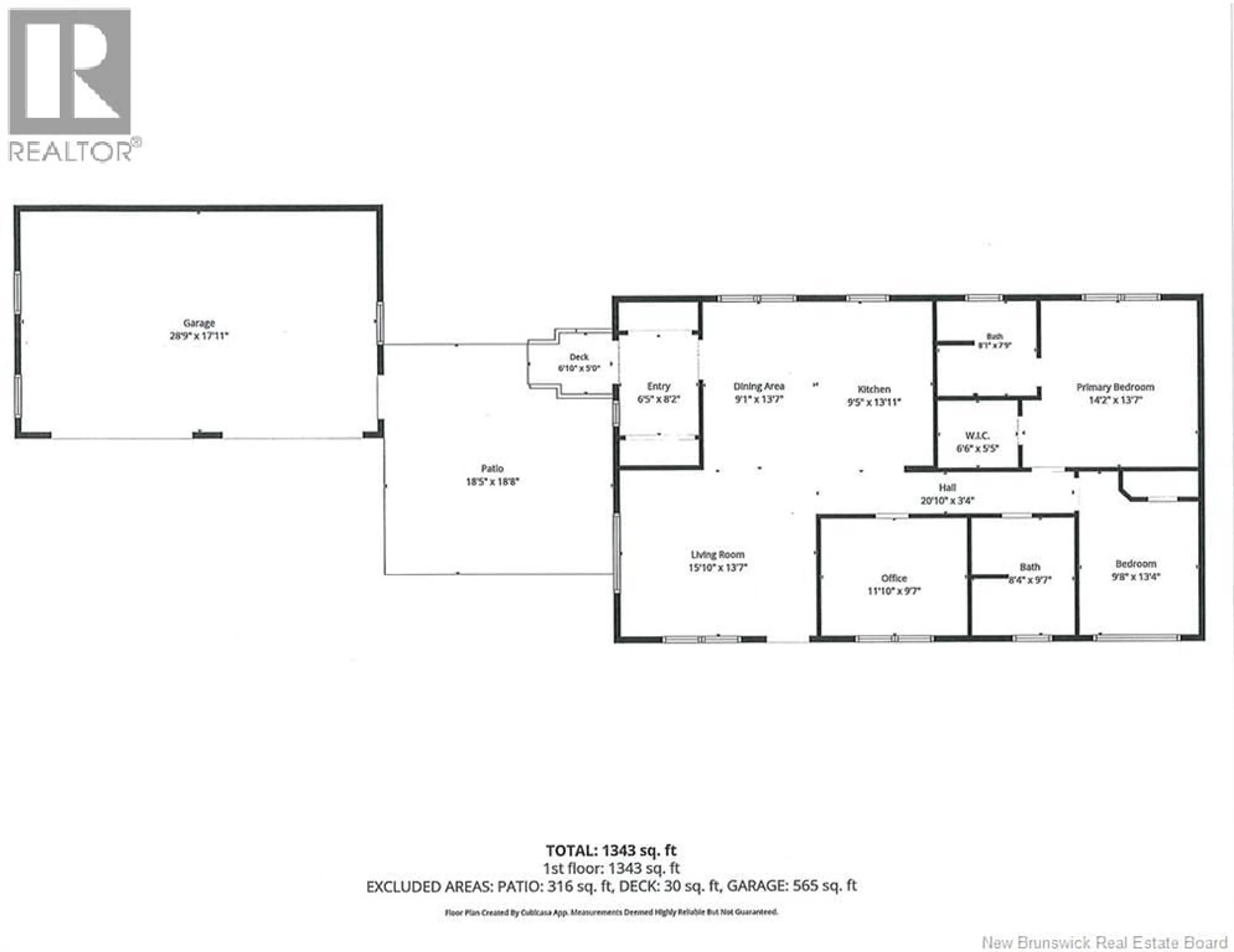Floor plan for 557 CHALEUR STREET, Charlo New Brunswick E8E2C6