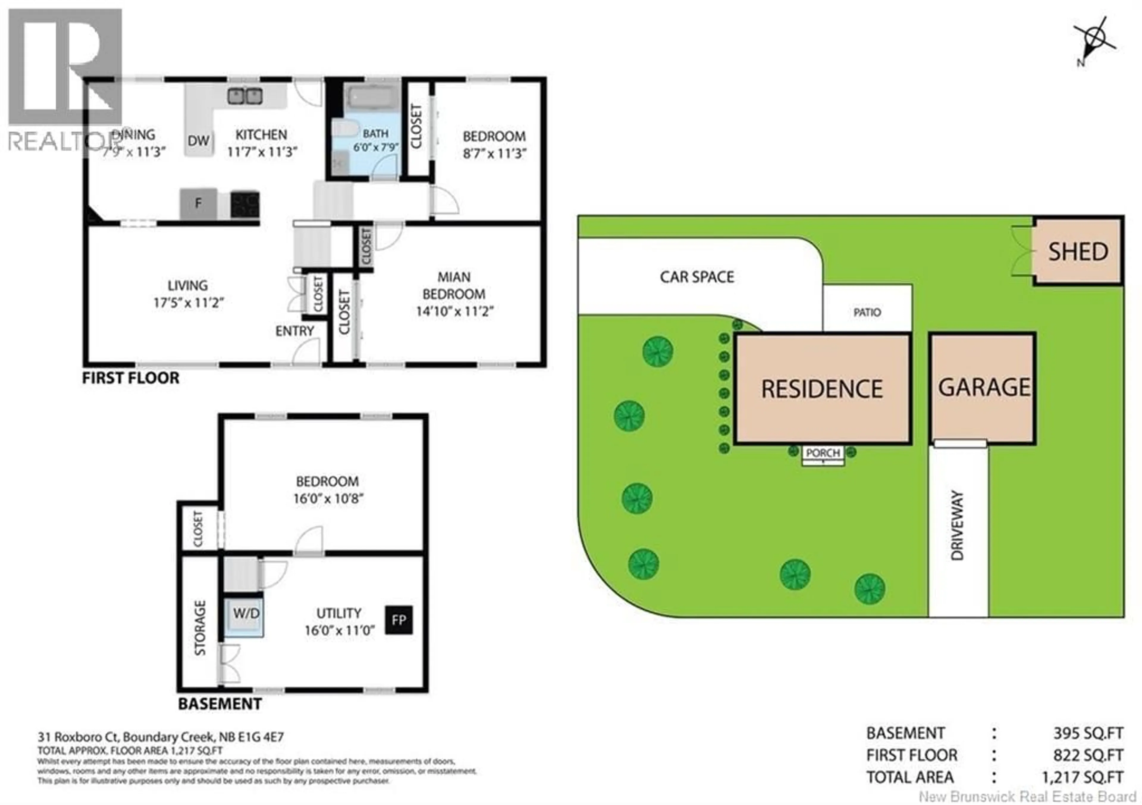 Floor plan for 31 ROXBORO COURT, Boundary Creek New Brunswick E1G4E7
