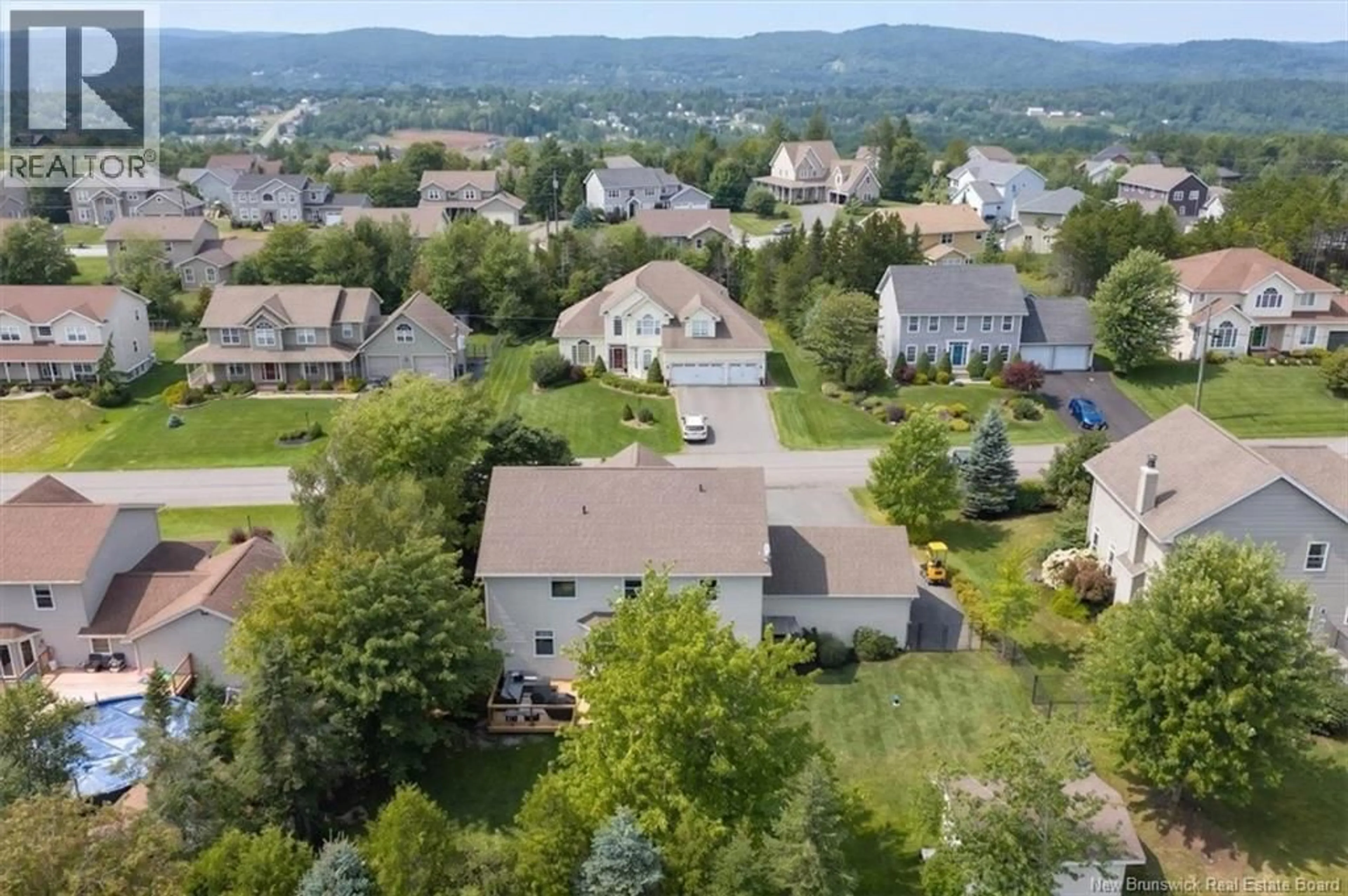 A pic from outside/outdoor area/front of a property/back of a property/a pic from drone, mountain view for 38 SHORNECLIFF DRIVE, Quispamsis New Brunswick E2E6G2