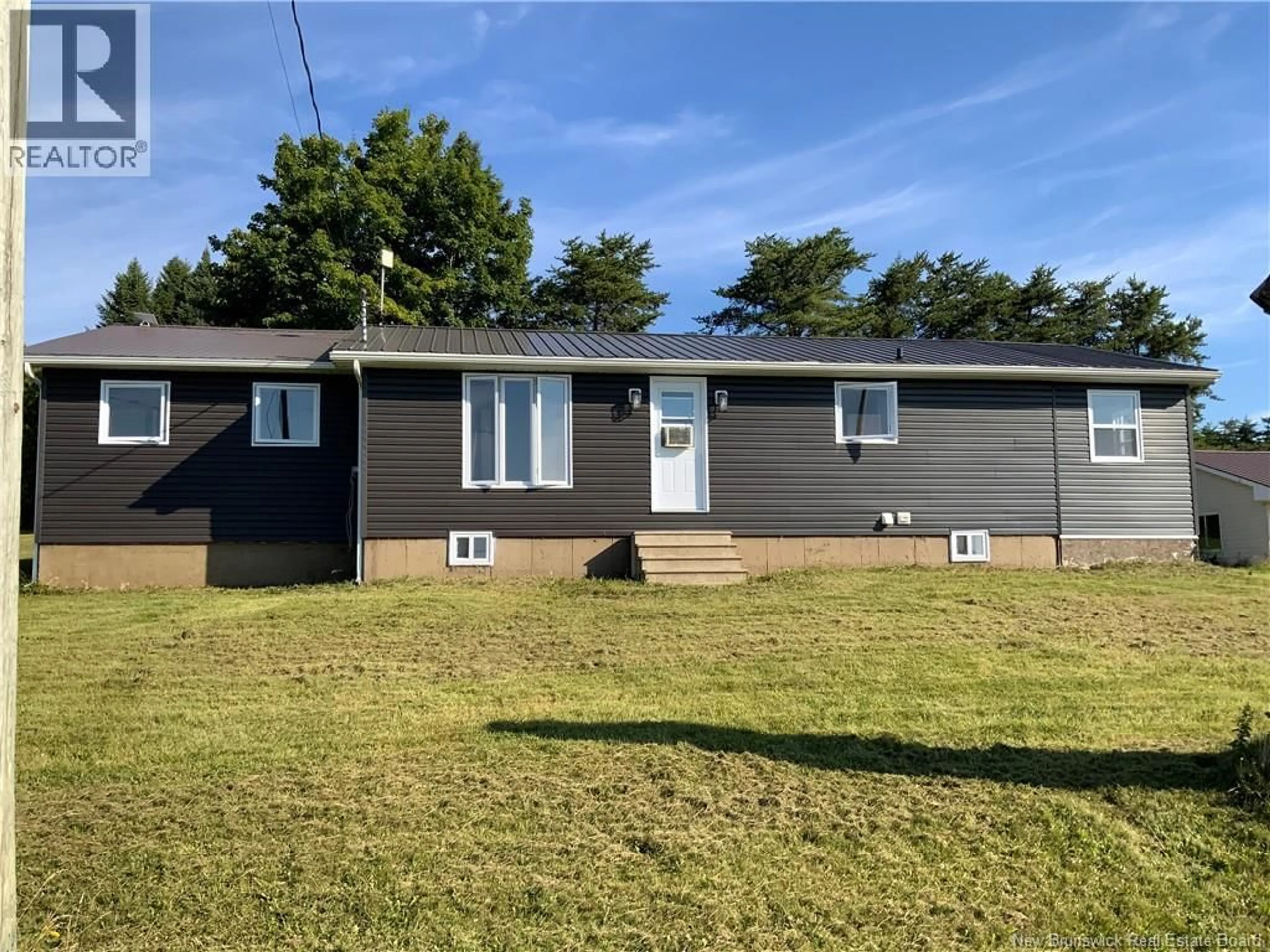 Home with vinyl exterior material, street for 4 LAMOREAUX ROAD, Greenfield New Brunswick E7L2Y1