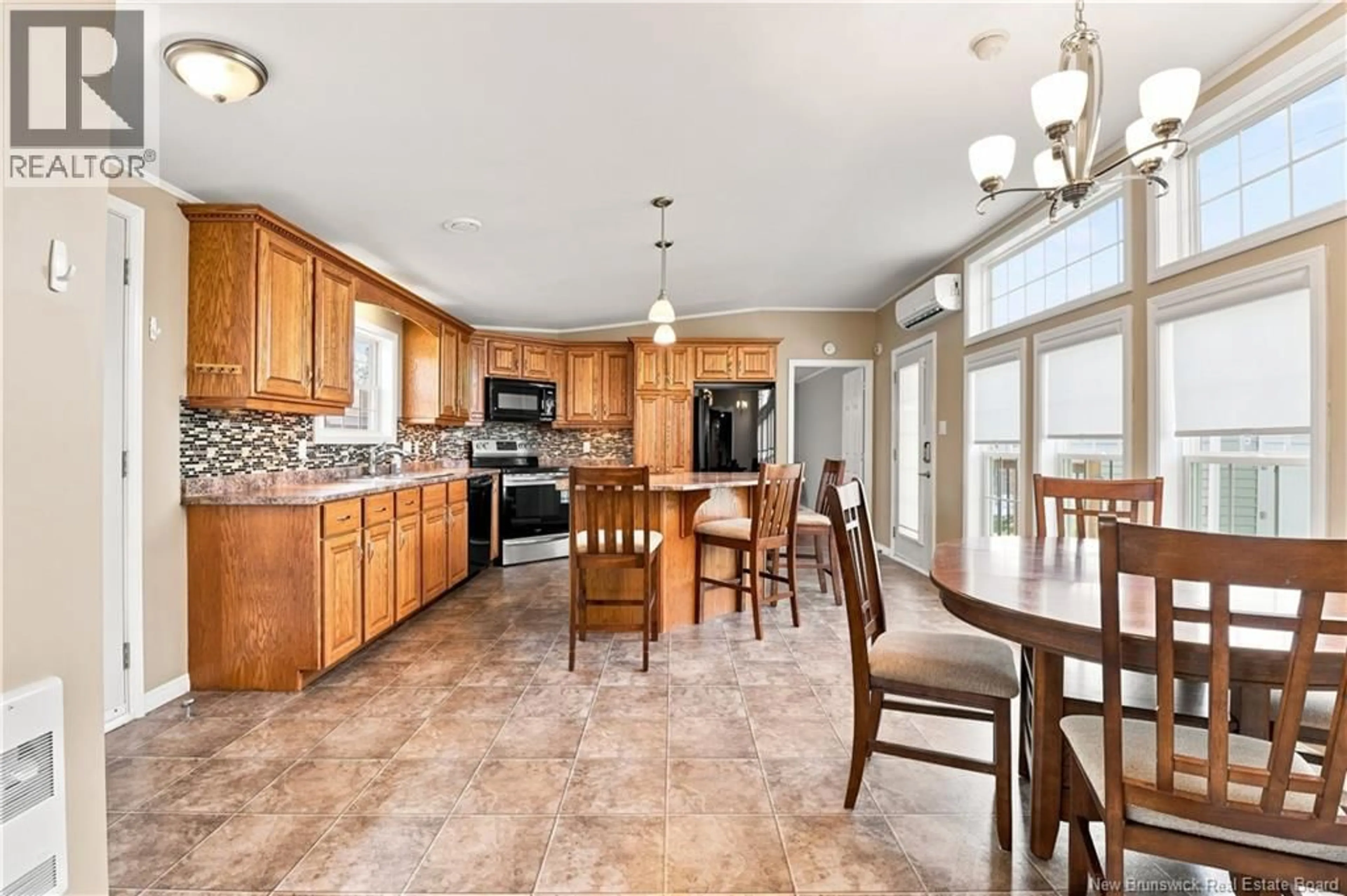 Open concept kitchen, ceramic/tile floor for 7 STEWART STREET, Fredericton New Brunswick E3G3V4