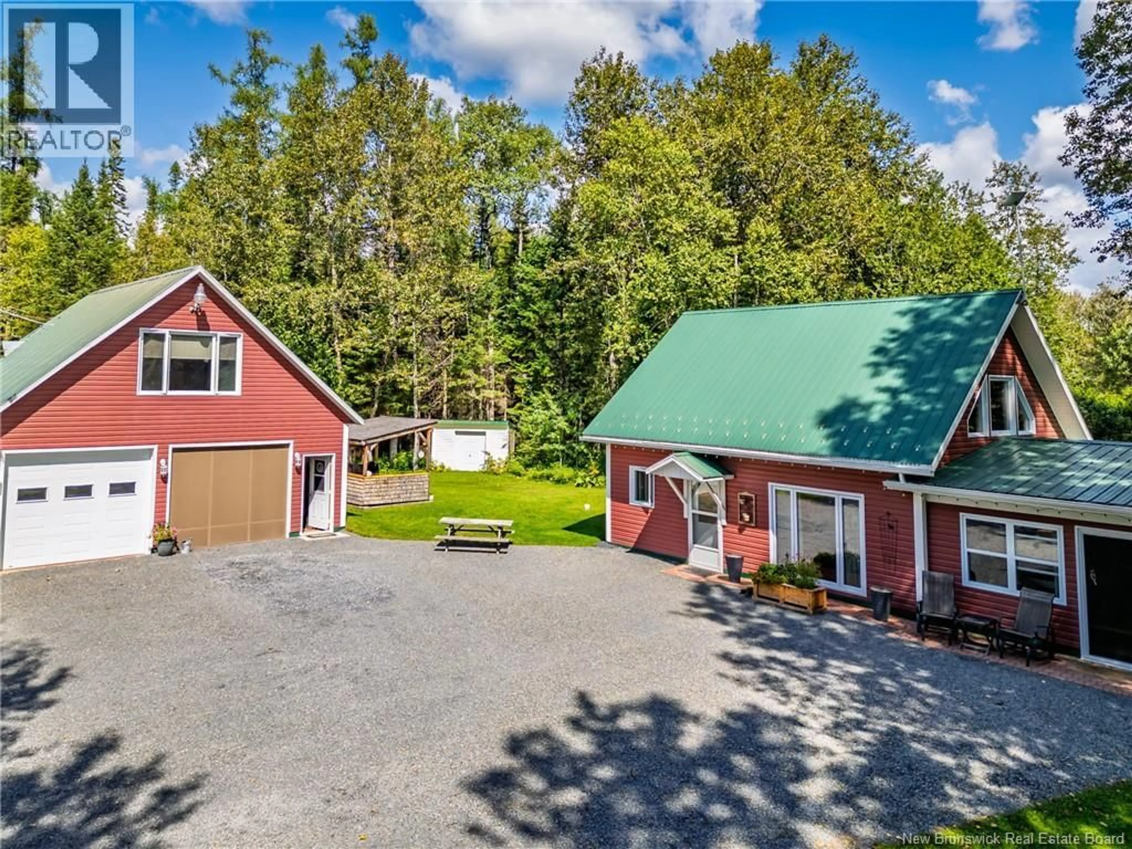 A pic from outside/outdoor area/front of a property/back of a property/a pic from drone, mountain view for 38 CH CAMP, DSL de Drummond/DSL of Drummond New Brunswick E3Y3X9