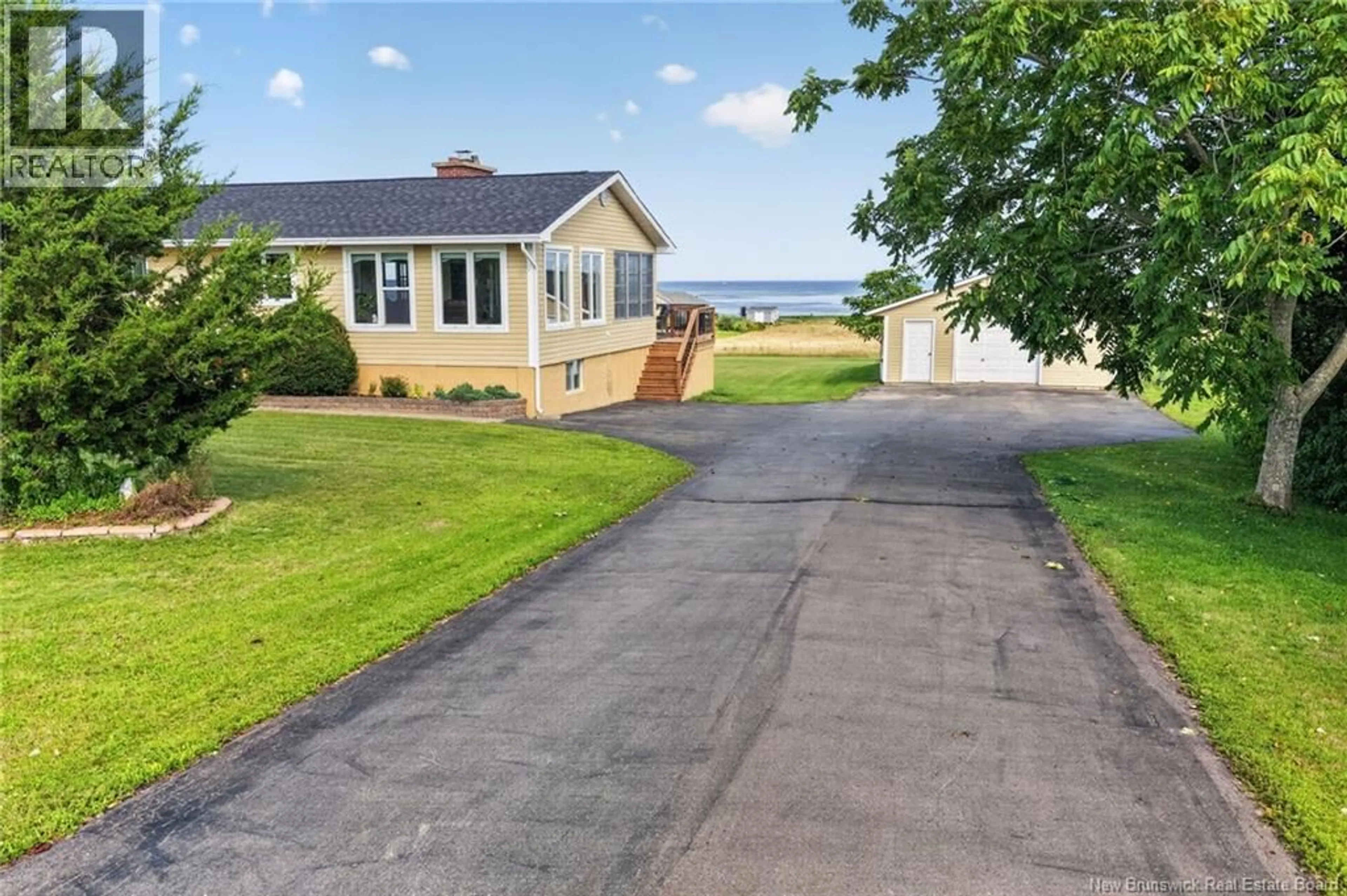 A pic from outside/outdoor area/front of a property/back of a property/a pic from drone, water/lake/river/ocean view for 3352 ROUTE 535, Cocagne New Brunswick E4R3K4