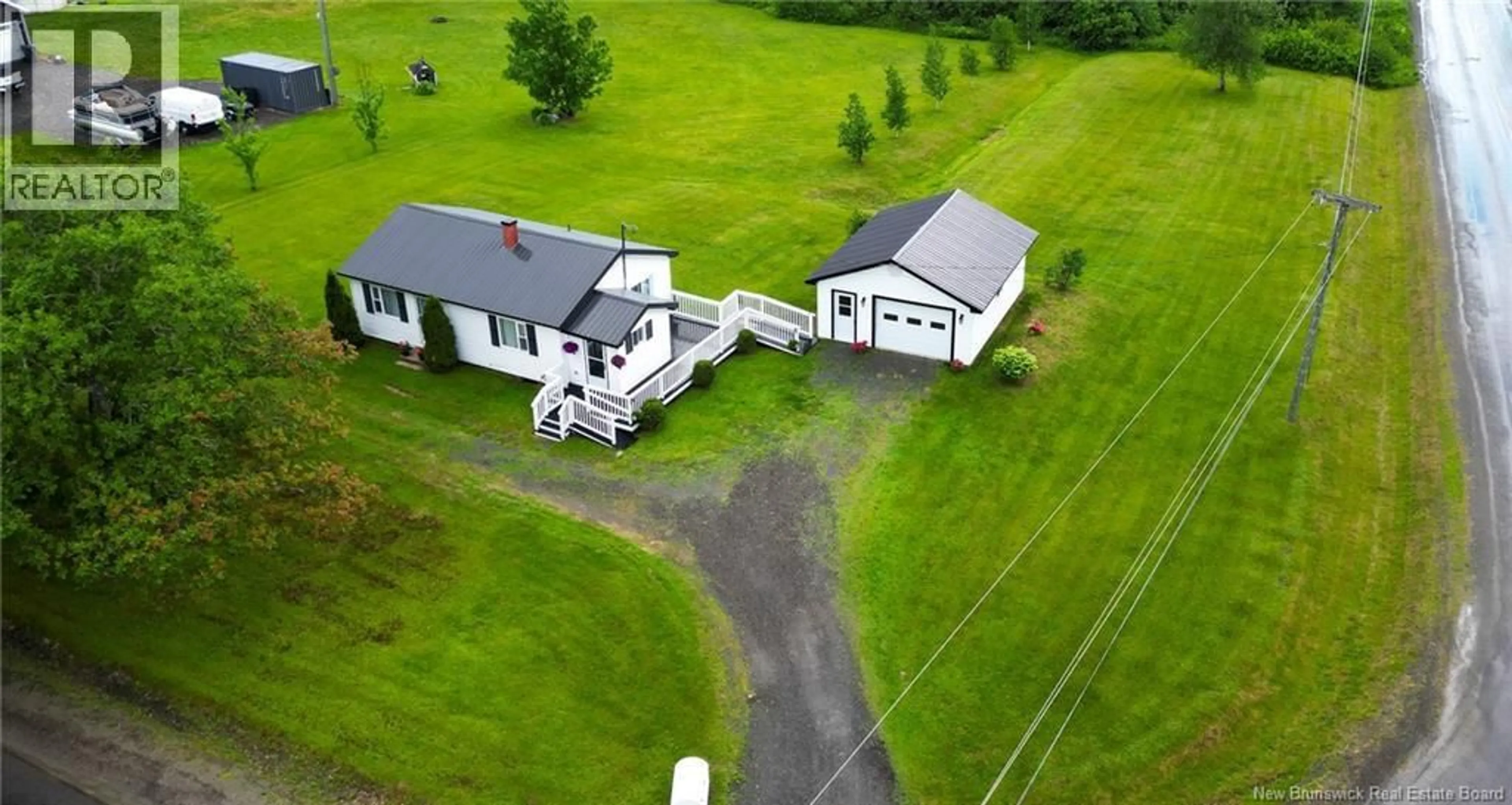 A pic from outside/outdoor area/front of a property/back of a property/a pic from drone, unknown for 1283 ROUTE 636, Harvey New Brunswick E6K3G9