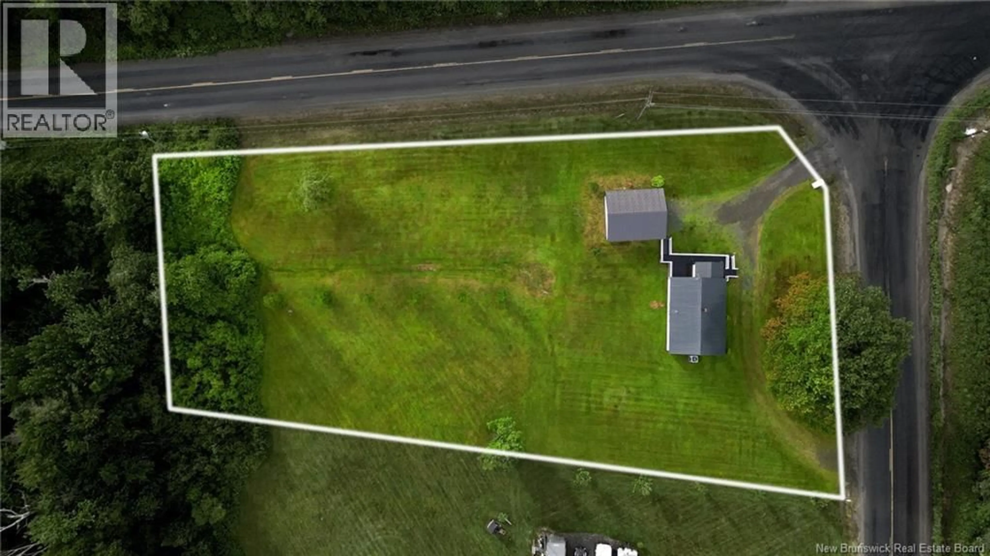 A pic from outside/outdoor area/front of a property/back of a property/a pic from drone, street for 1283 ROUTE 636, Harvey New Brunswick E6K3G9