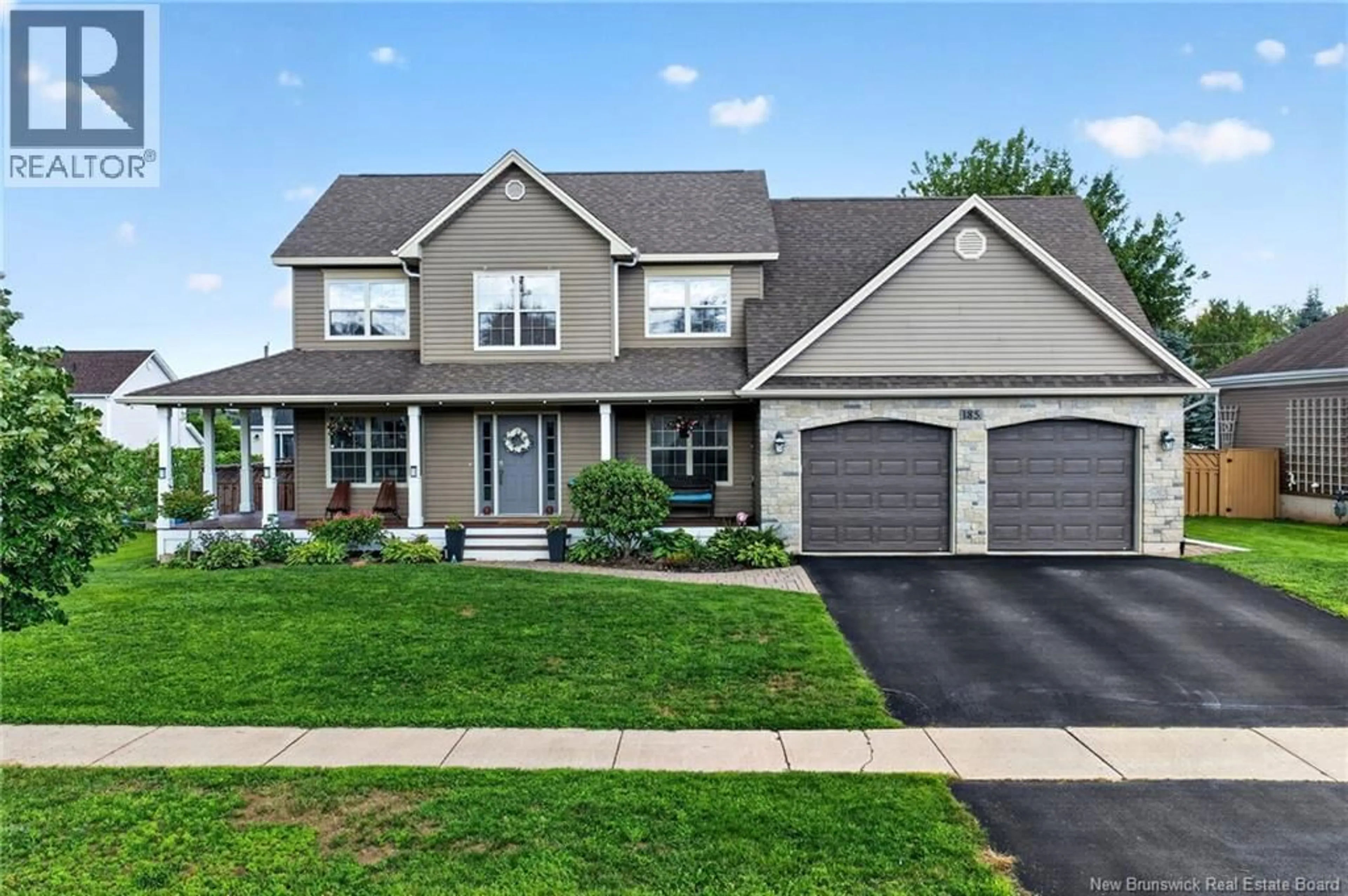 Home with vinyl exterior material, street for 185 MAILHOT AVENUE, Moncton New Brunswick E1G5B8