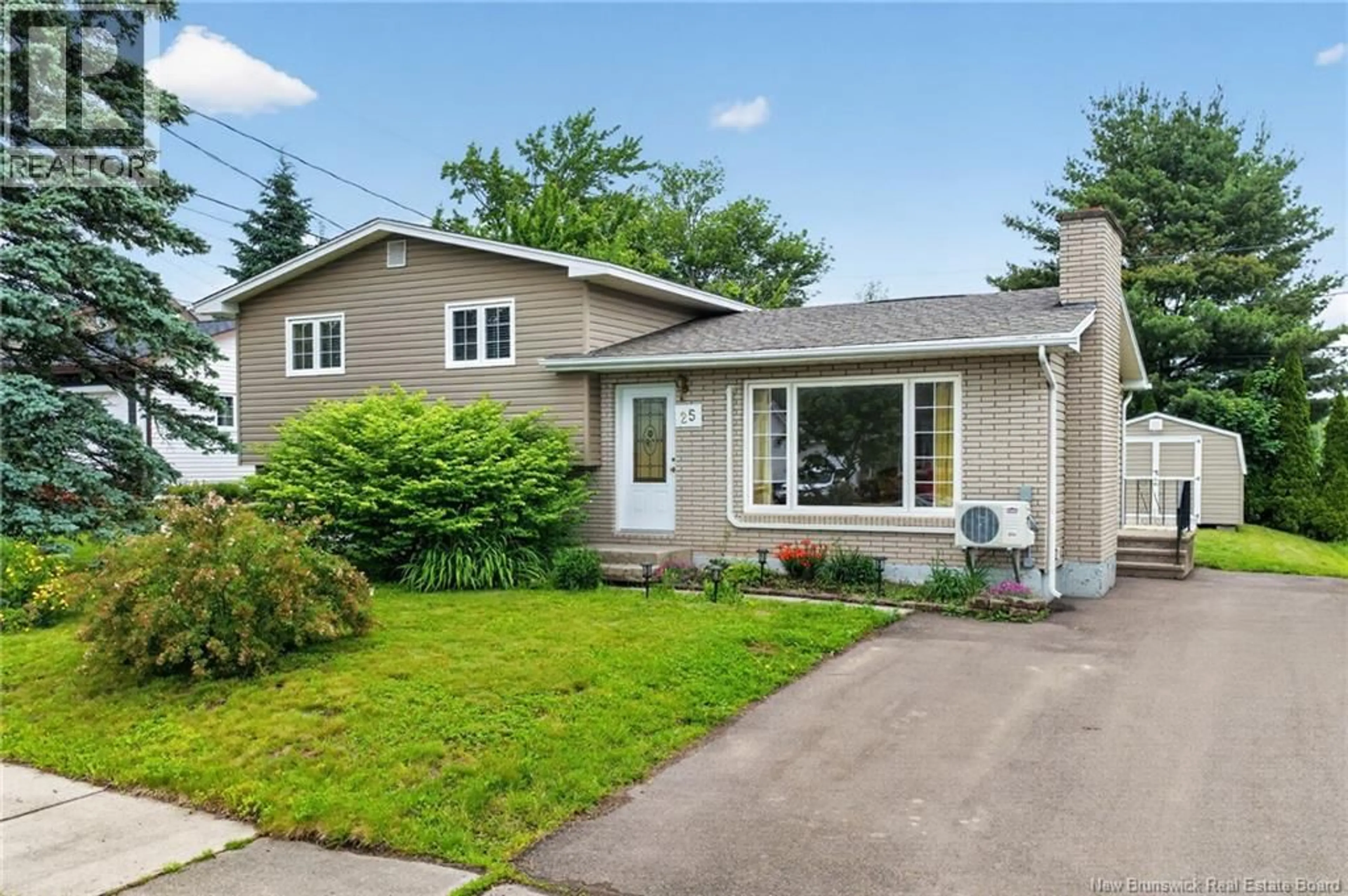 Home with vinyl exterior material, street for 25 LASALLE CRESCENT, Moncton New Brunswick E1A5L5