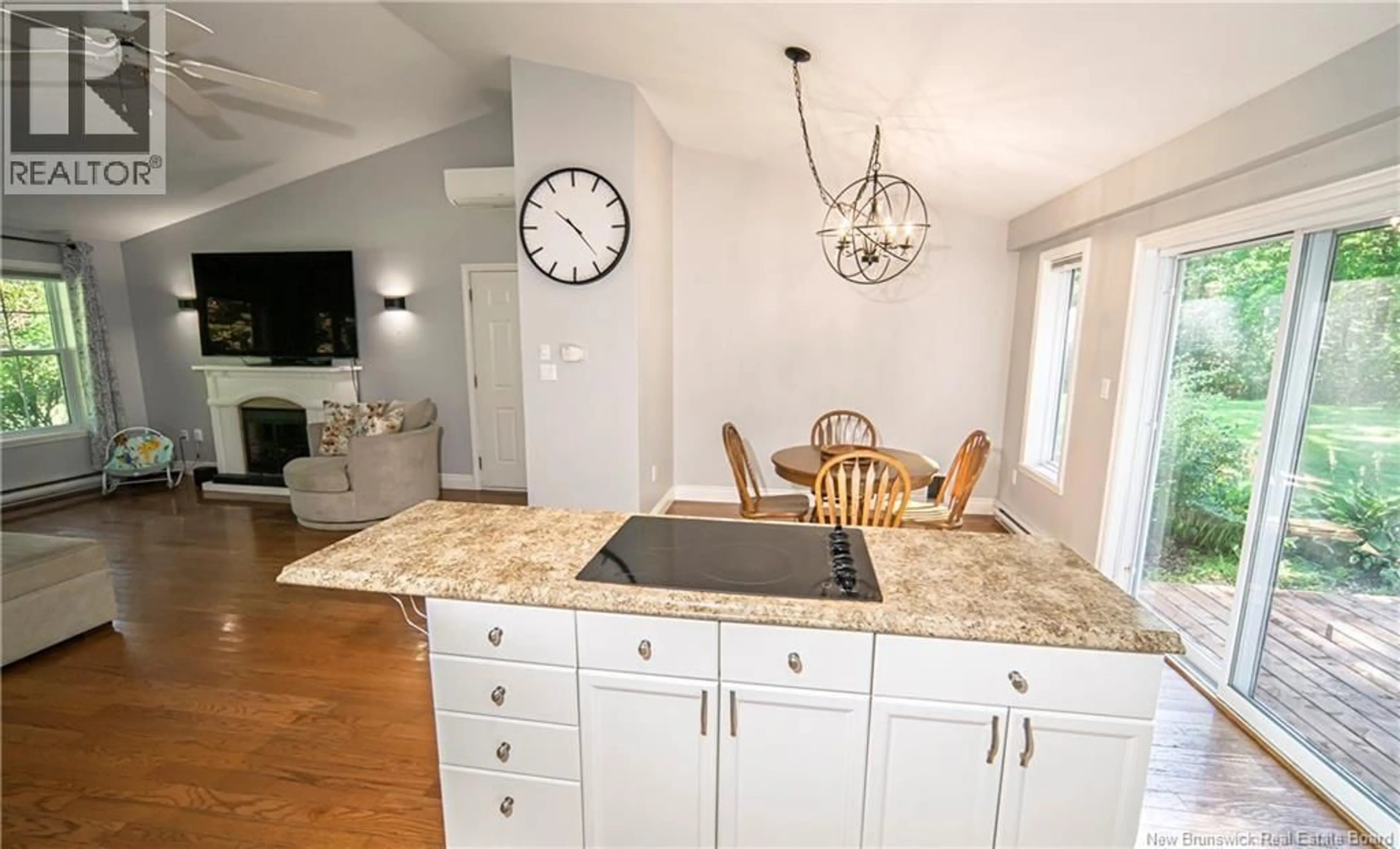 Open concept kitchen, ceramic/tile floor for 122 FAWN CRESCENT, Hanwell New Brunswick E3E1B5