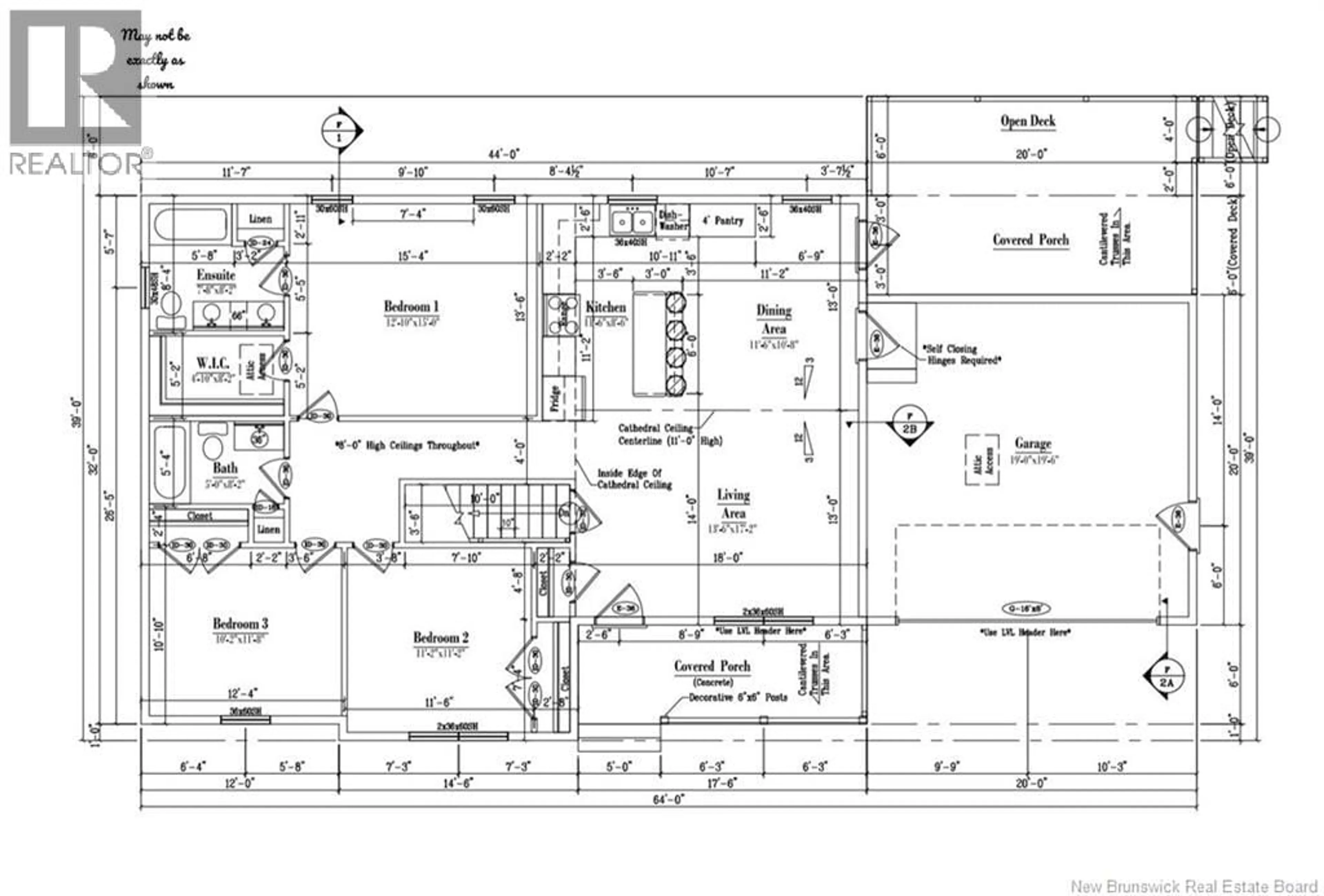 Floor plan for Lot 5 - 628 ROUTE, Durham Bridge New Brunswick E6C1N6