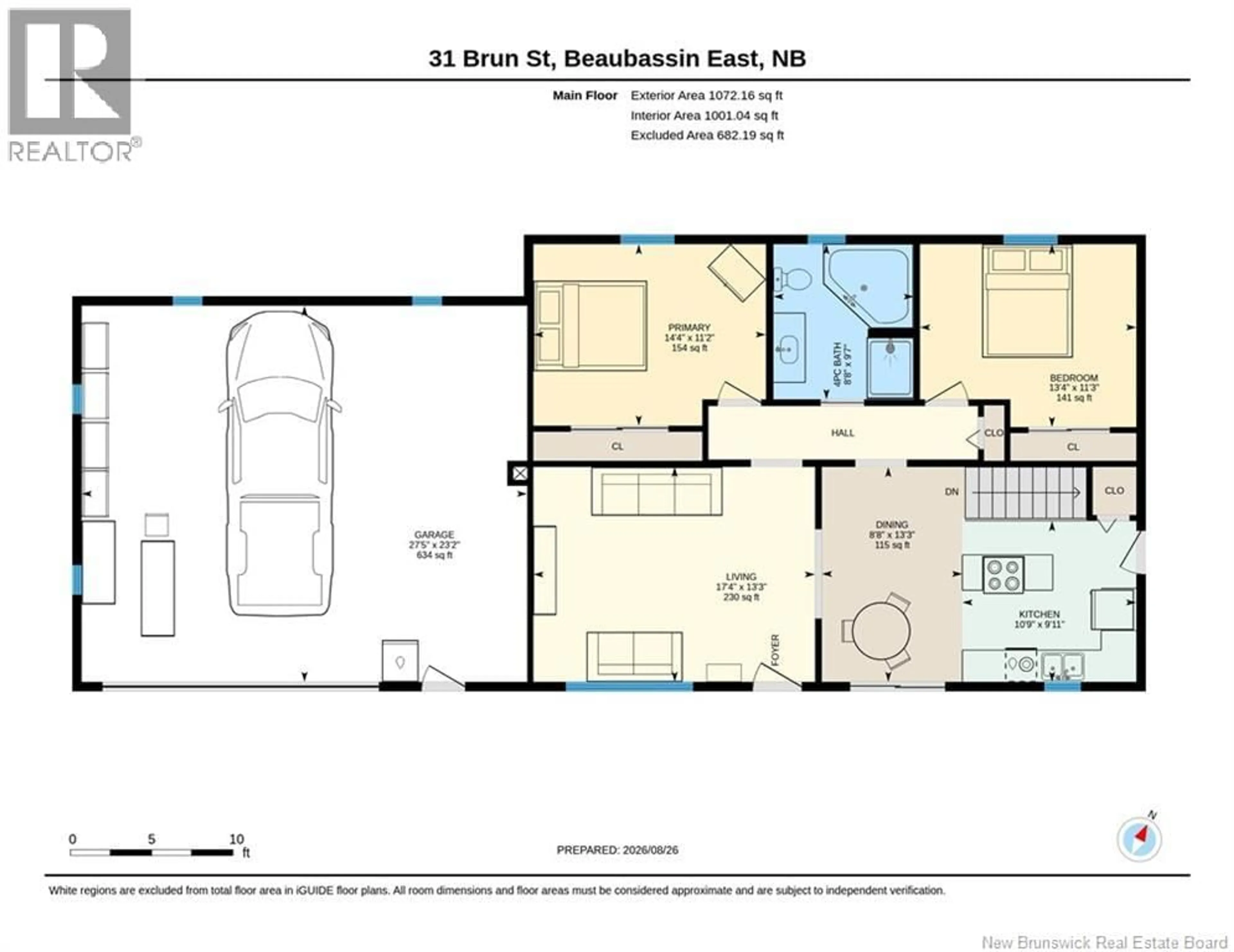 Floor plan for 31 BRUN STREET, Beaubassin East New Brunswick E4N2E3
