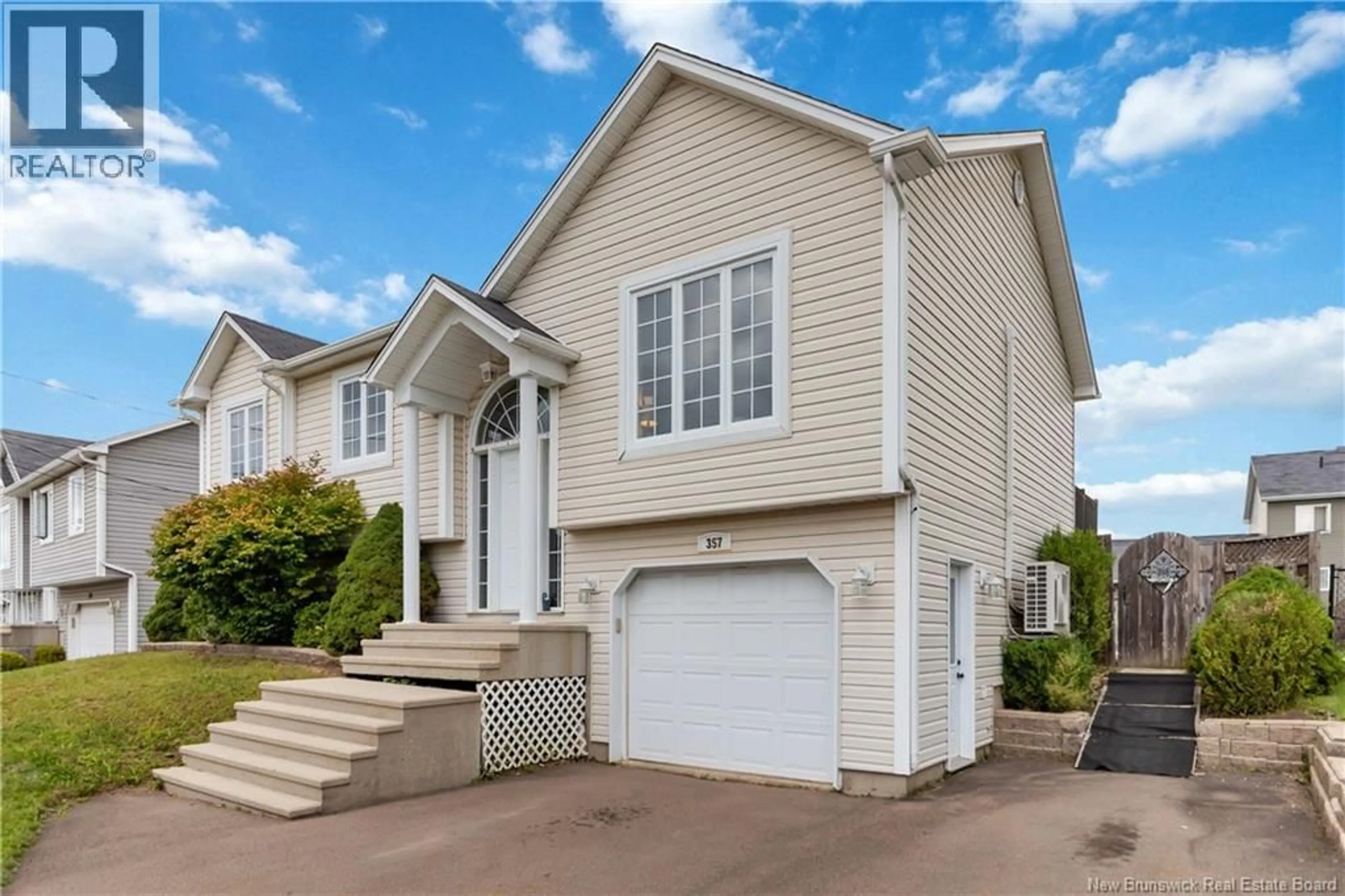 Home with vinyl exterior material, street for 357 MAPLEHURST DRIVE, Moncton New Brunswick E1G0E6