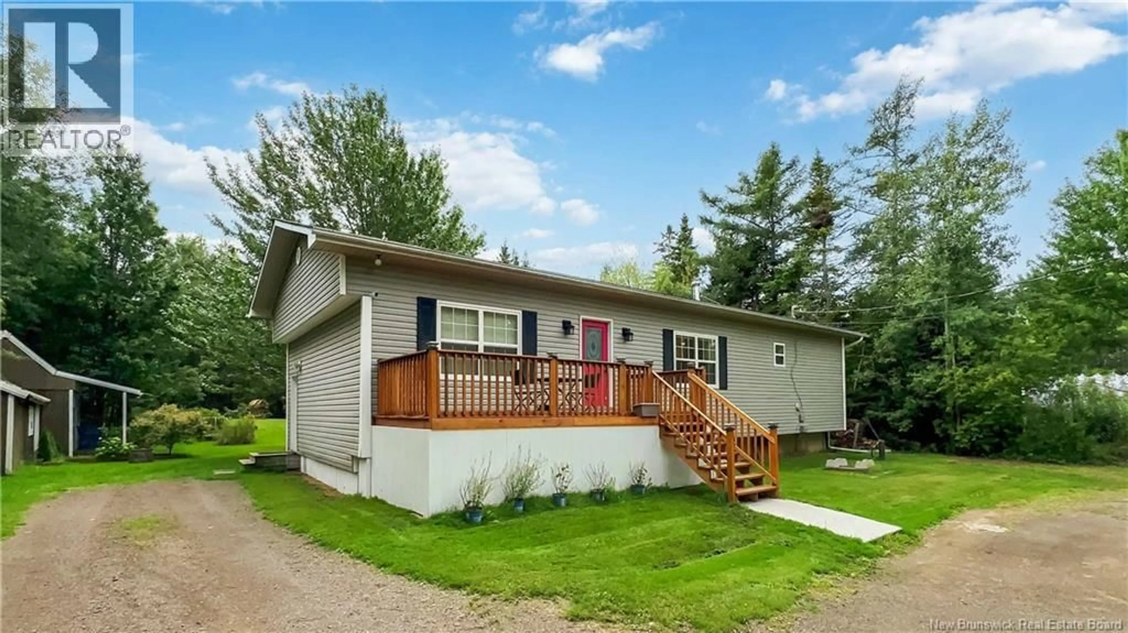Home with vinyl exterior material, street for 1610 ROUTE 112, Upper Coverdale New Brunswick E1J1X7