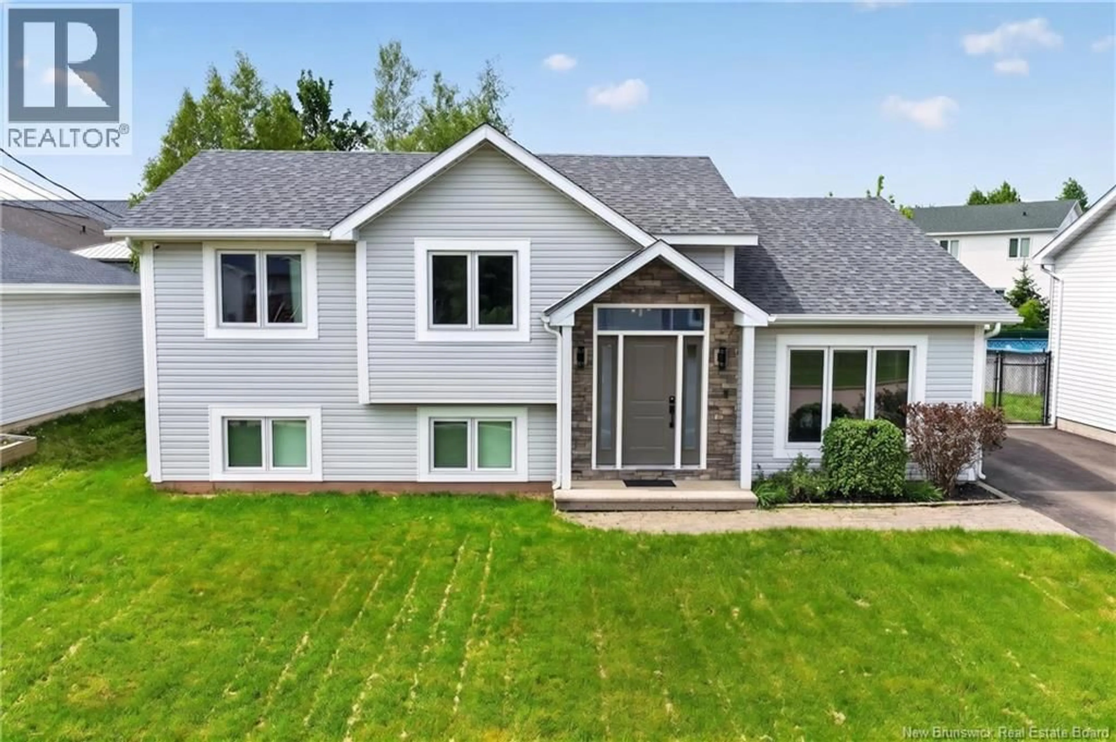 Home with vinyl exterior material, street for 287 MAPLEHURST DRIVE, Moncton New Brunswick E1G4T8