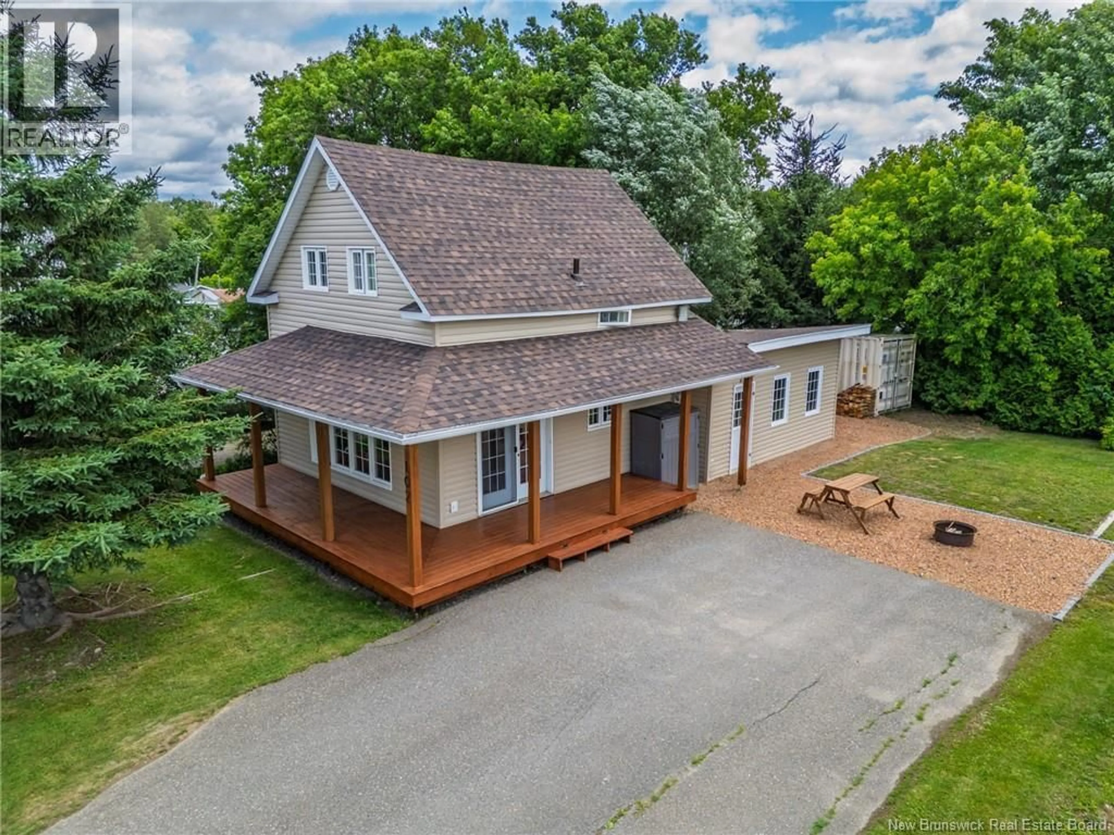 A pic from outside/outdoor area/front of a property/back of a property/a pic from drone, unknown for 102 DRUMMOND STATION ROAD, Drummond New Brunswick E3Y1W3