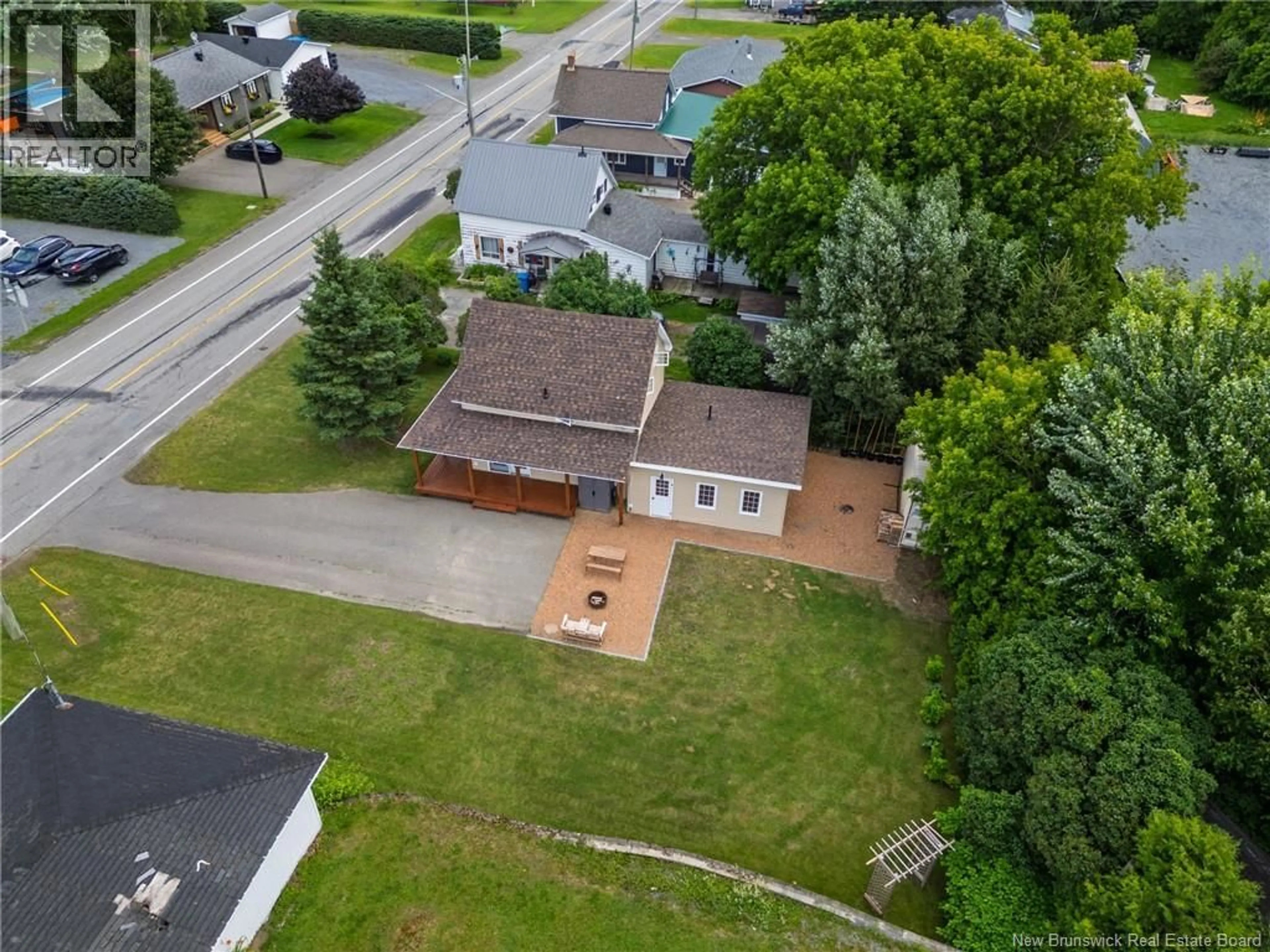 A pic from outside/outdoor area/front of a property/back of a property/a pic from drone, street for 102 DRUMMOND STATION ROAD, Drummond New Brunswick E3Y1W3
