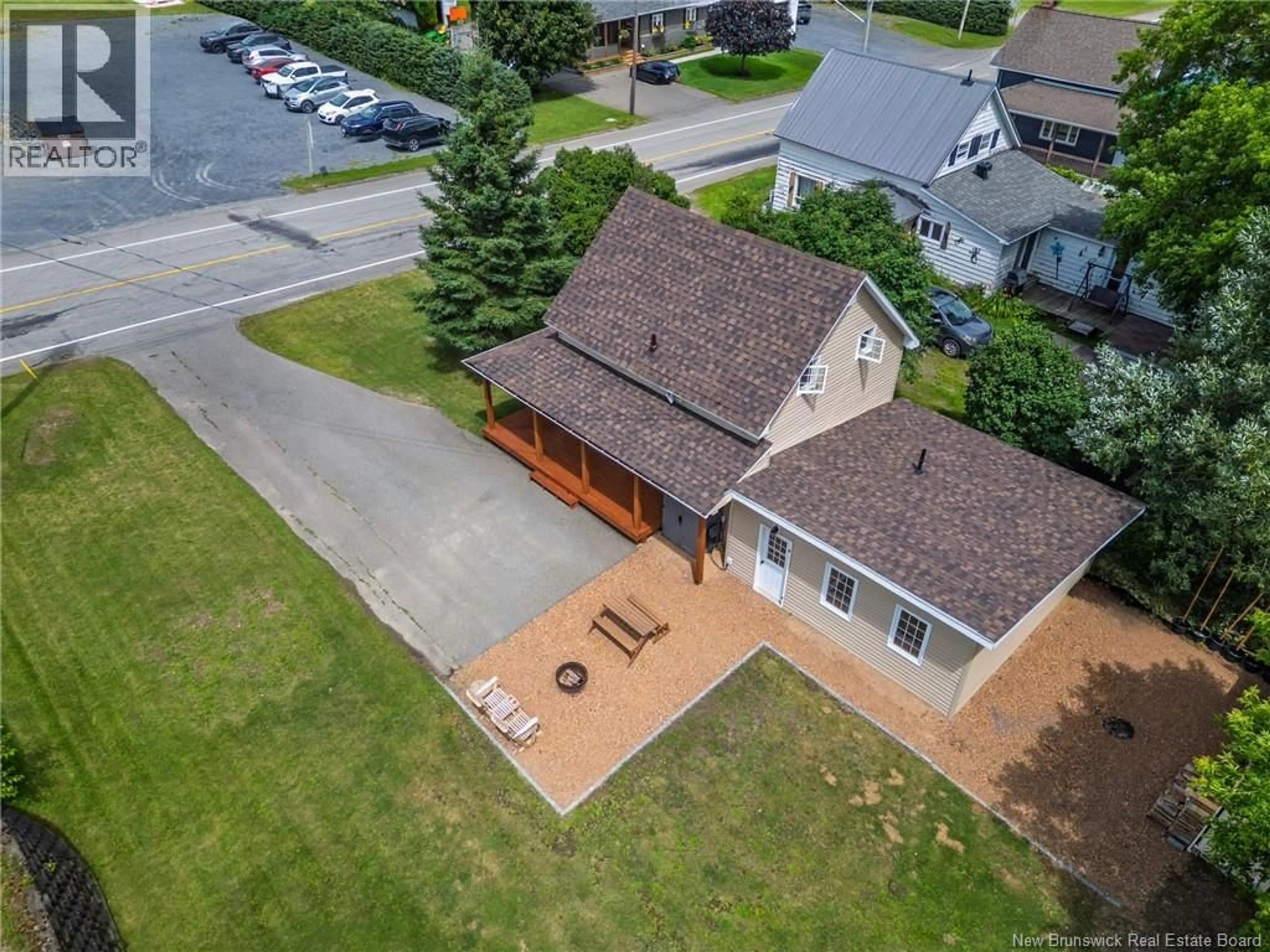 A pic from outside/outdoor area/front of a property/back of a property/a pic from drone, street for 102 DRUMMOND STATION ROAD, Drummond New Brunswick E3Y1W3