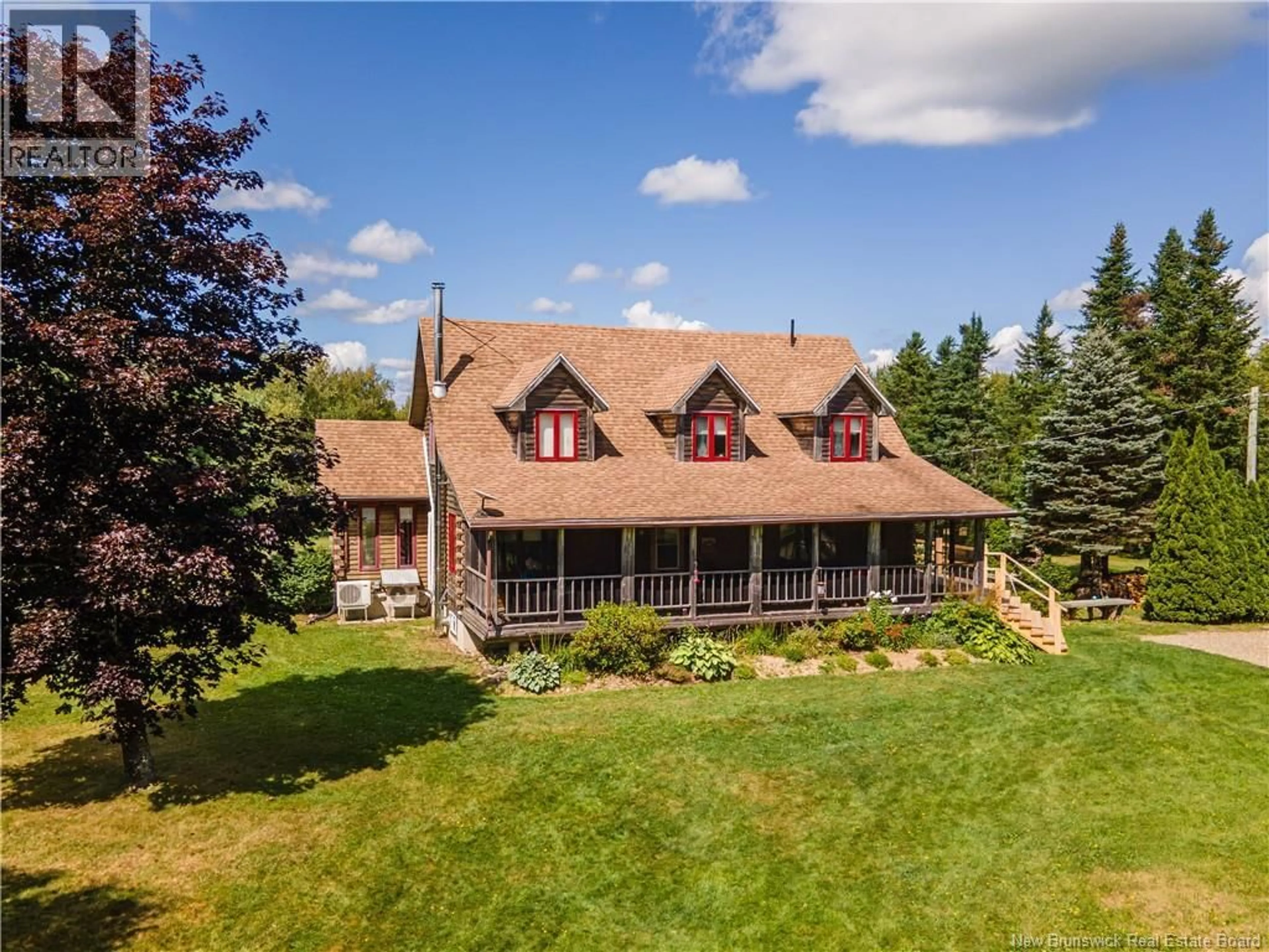 A pic from outside/outdoor area/front of a property/back of a property/a pic from drone, mountain view for 40 HANNAN ROAD, Scotch Ridge New Brunswick E3L5K8