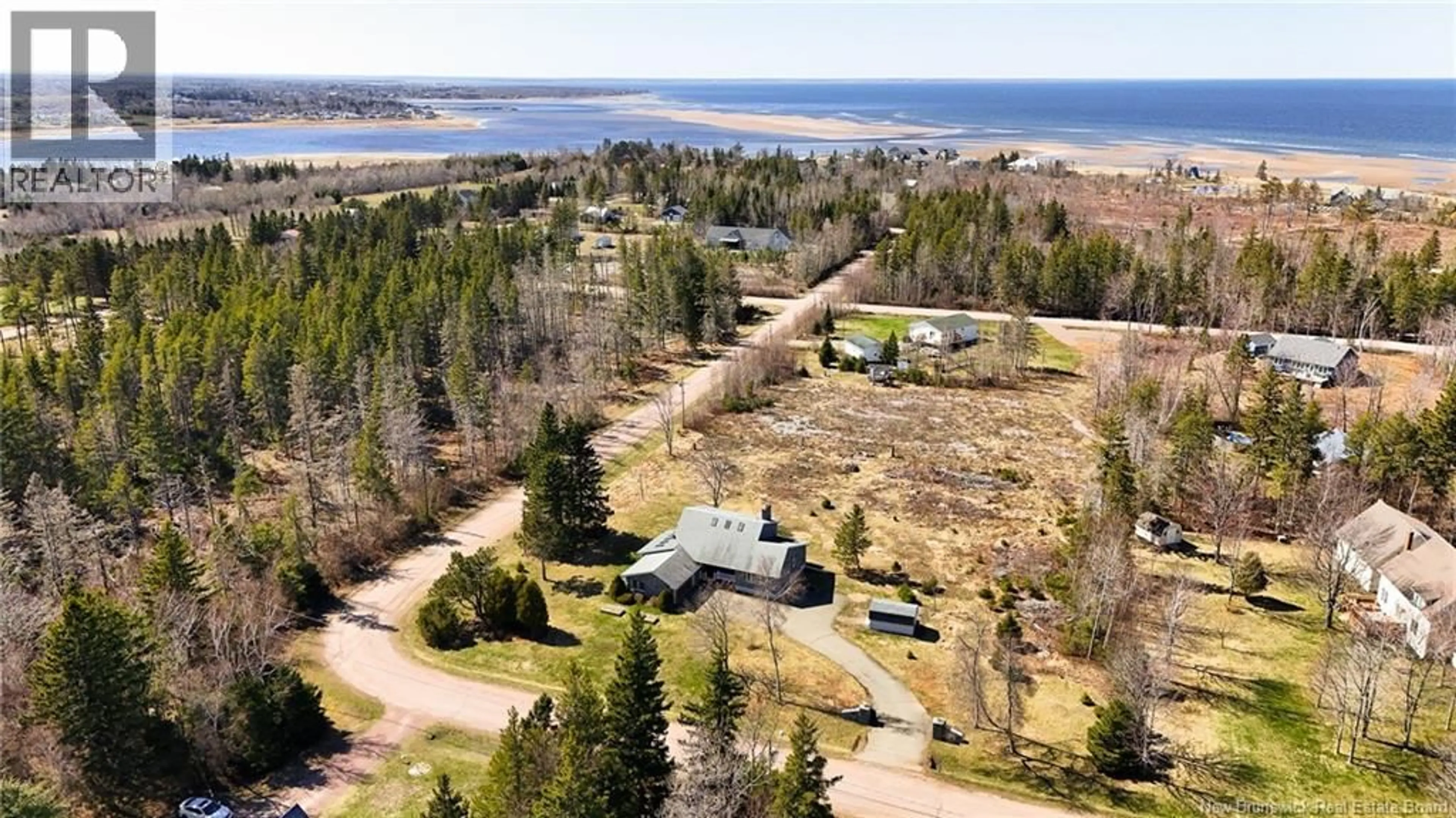 A pic from outside/outdoor area/front of a property/back of a property/a pic from drone, water/lake/river/ocean view for 45 LES ARPENTS-VERTS ROAD, Grand-Barachois New Brunswick E4P7S4