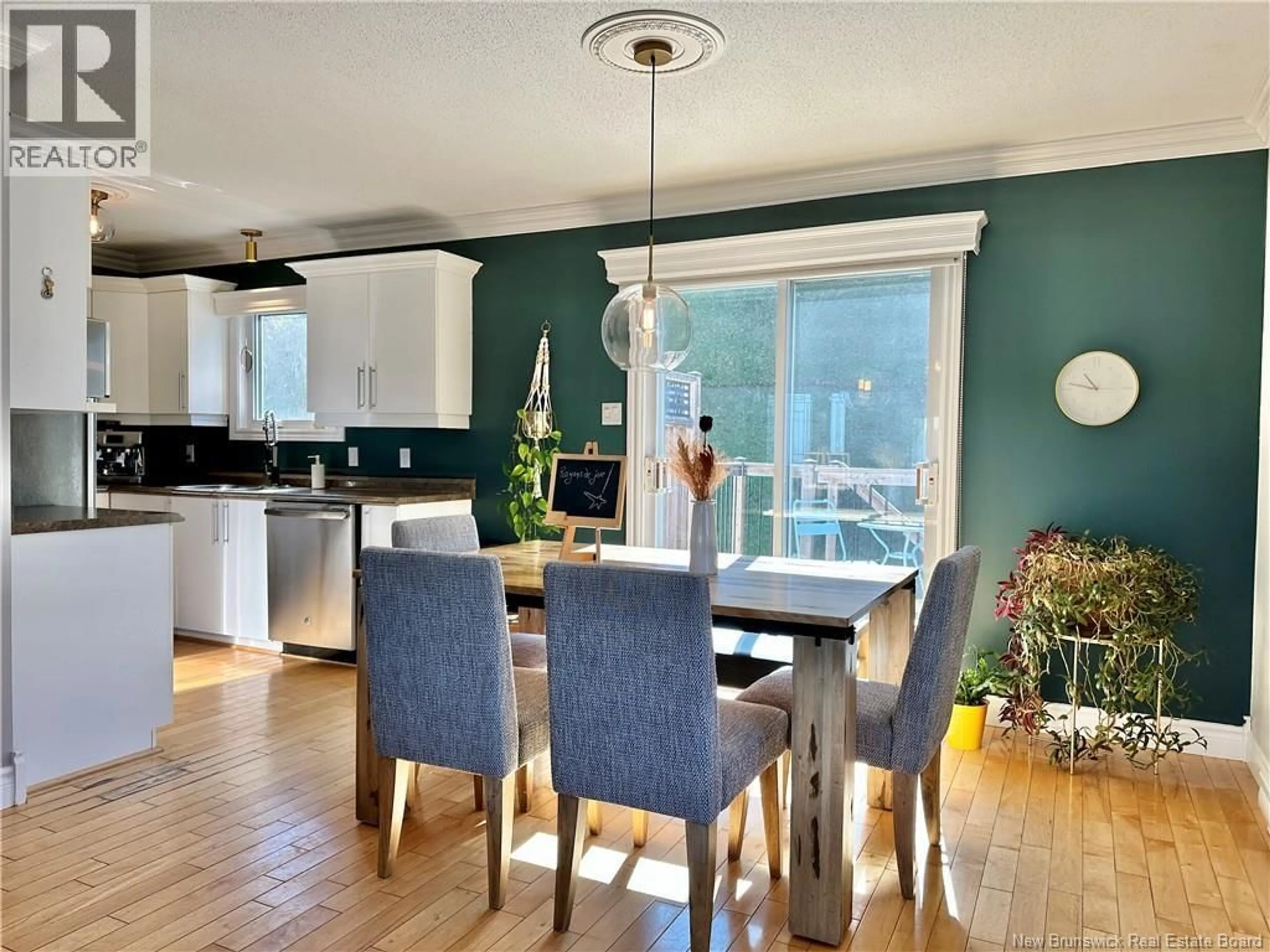 Open concept kitchen, wood/laminate floor for 121 BELISLE AVENUE, Edmundston New Brunswick E3V4C7