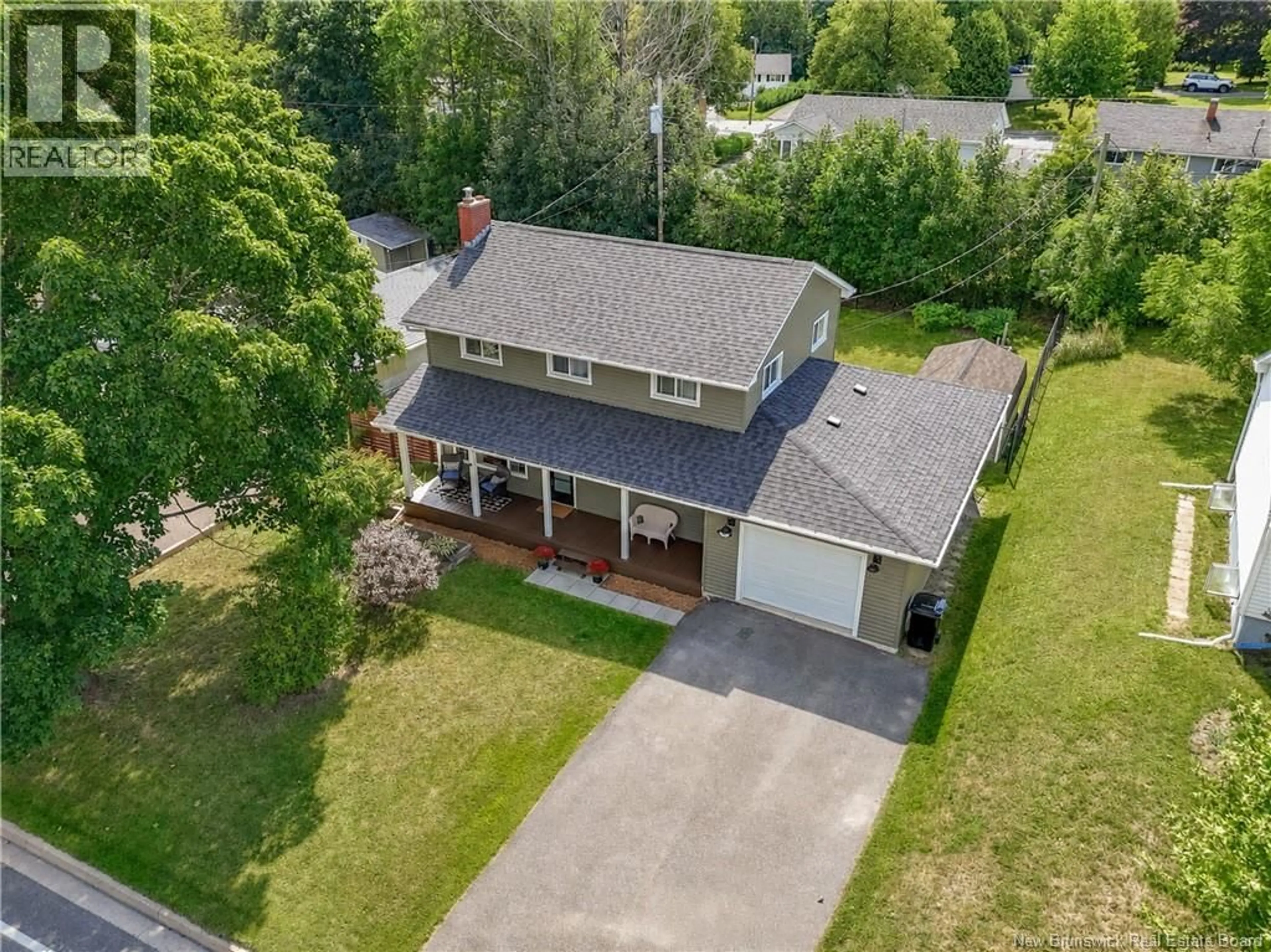 A pic from outside/outdoor area/front of a property/back of a property/a pic from drone, street for 50 CANTERBURY DRIVE, Fredericton New Brunswick E3B4L6