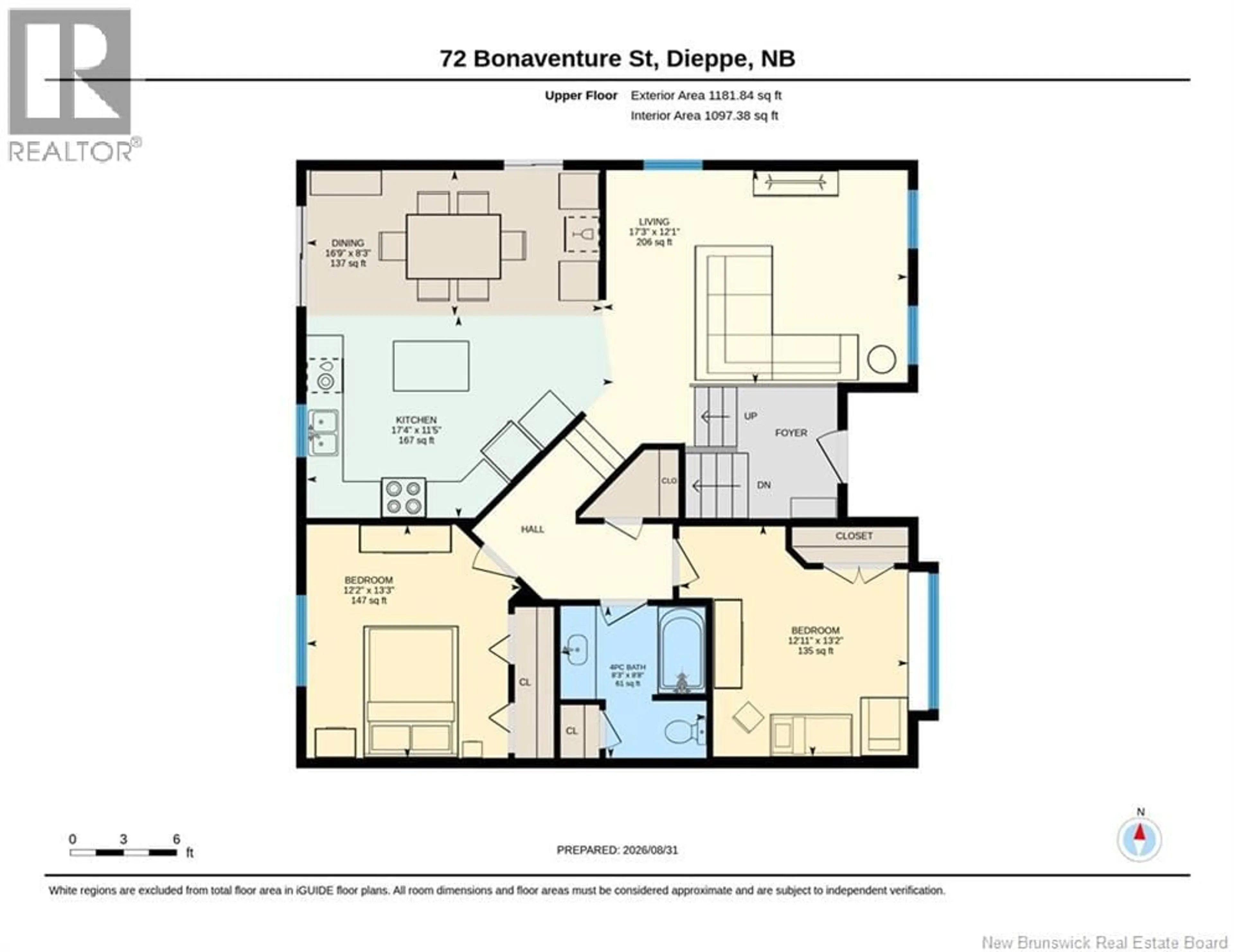 Floor plan for 72 BONAVENTURE, Dieppe New Brunswick E1A4S2