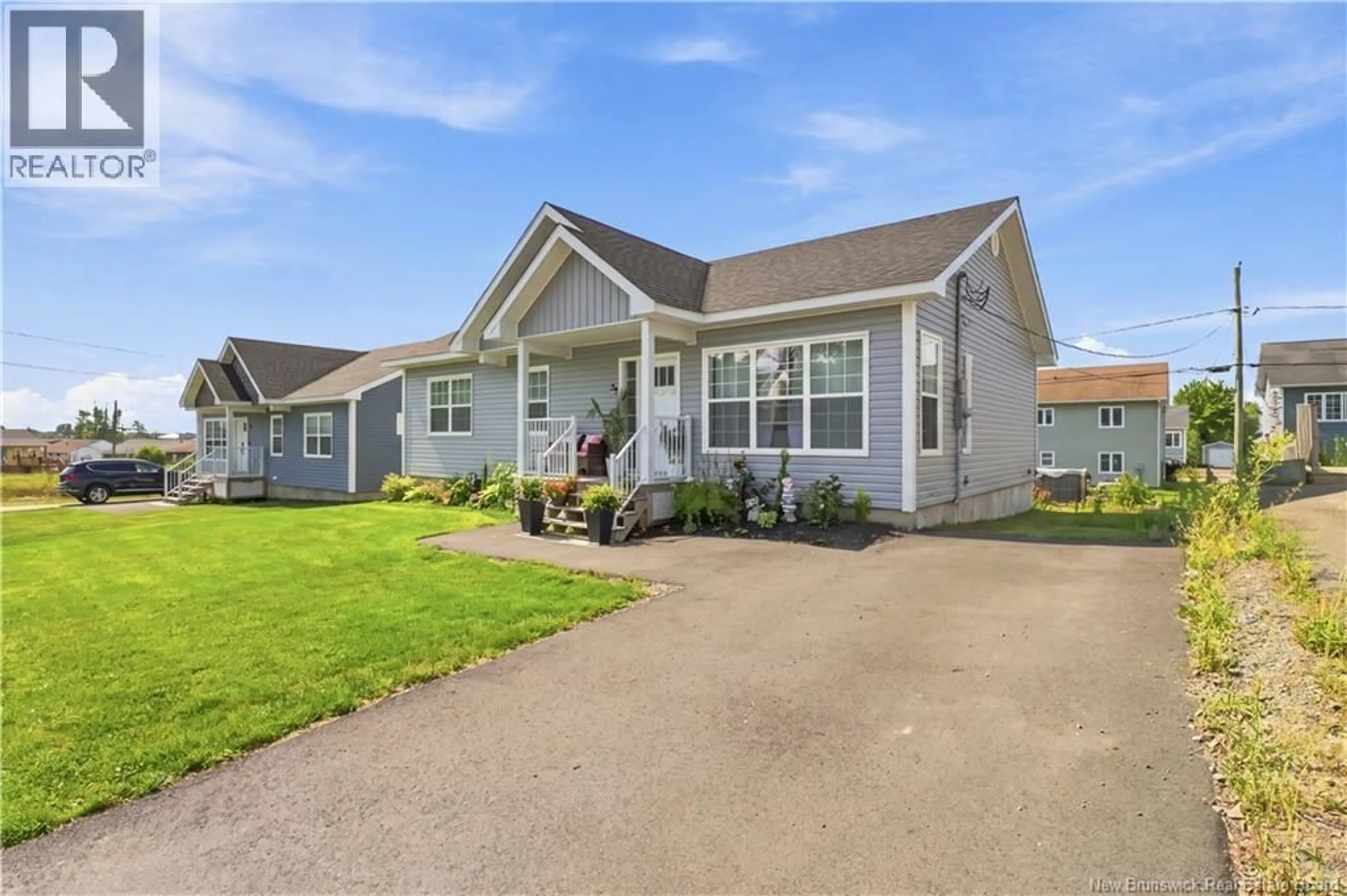 Home with vinyl exterior material, street for 27 AIDEN STREET, Fredericton New Brunswick E3G0E3