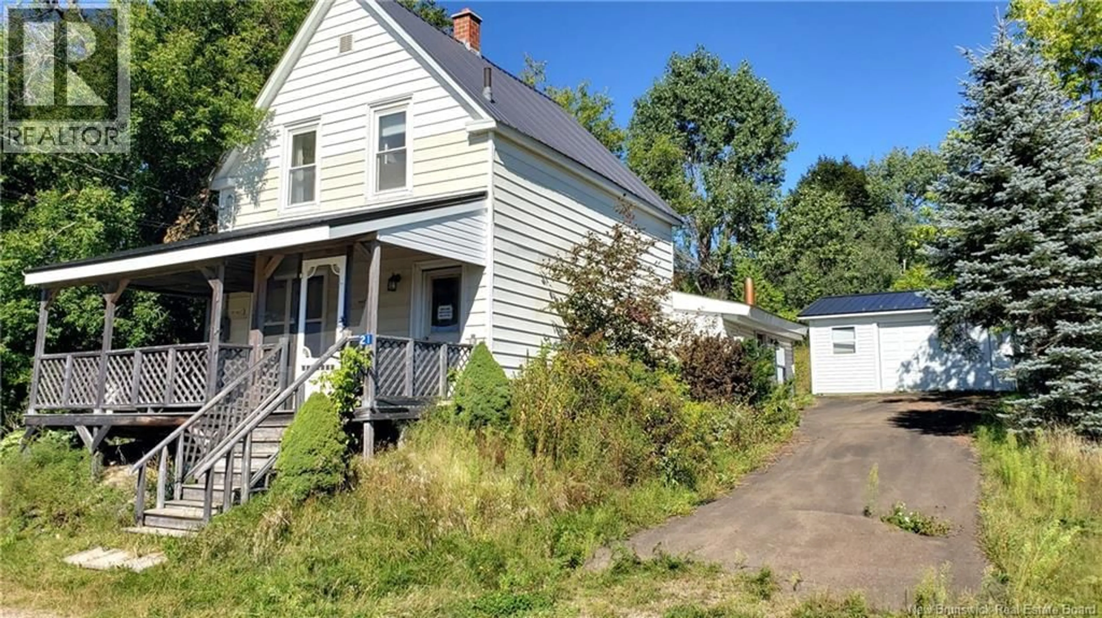 A pic from outside/outdoor area/front of a property/back of a property/a pic from drone, street for 21 CLIFFORD STREET, McAdam New Brunswick E6J1J7