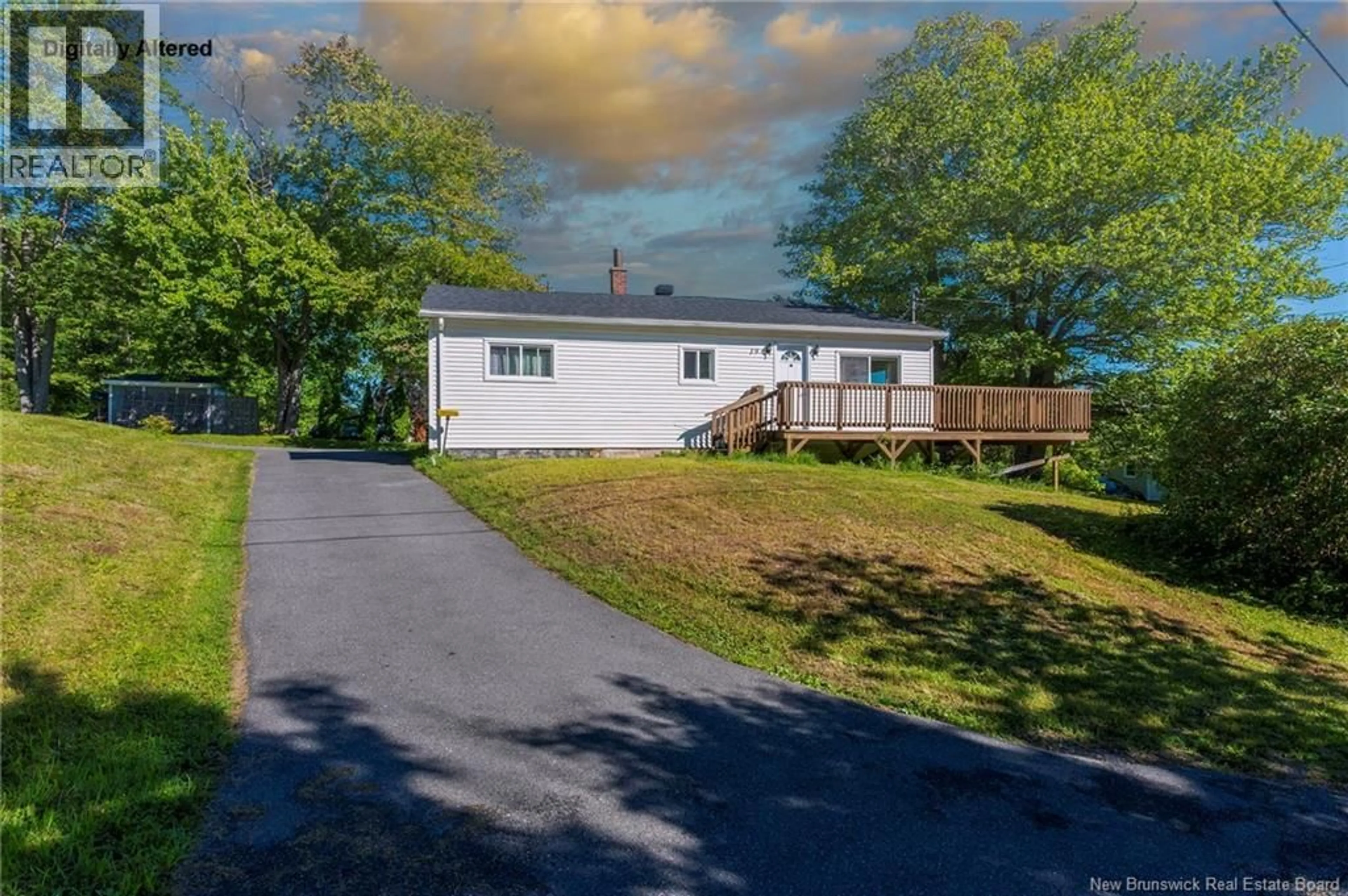 A pic from outside/outdoor area/front of a property/back of a property/a pic from drone, water/lake/river/ocean view for 19 BRANDY CRESCENT, Grand Bay-Westfield New Brunswick E5K2W9