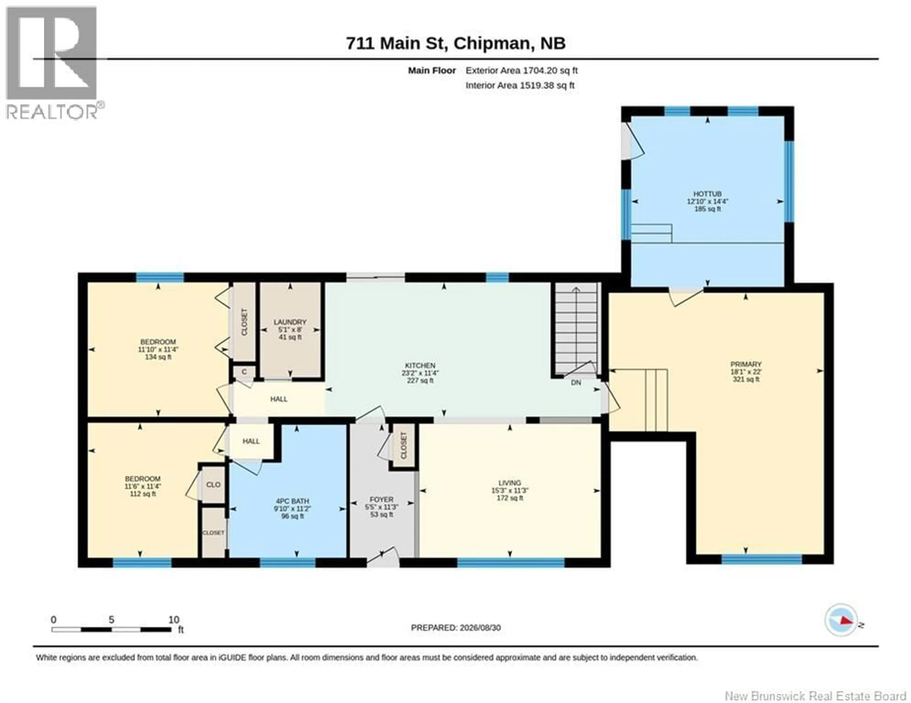 Floor plan for 711 MAIN STREET, Chipman New Brunswick E4A2R6
