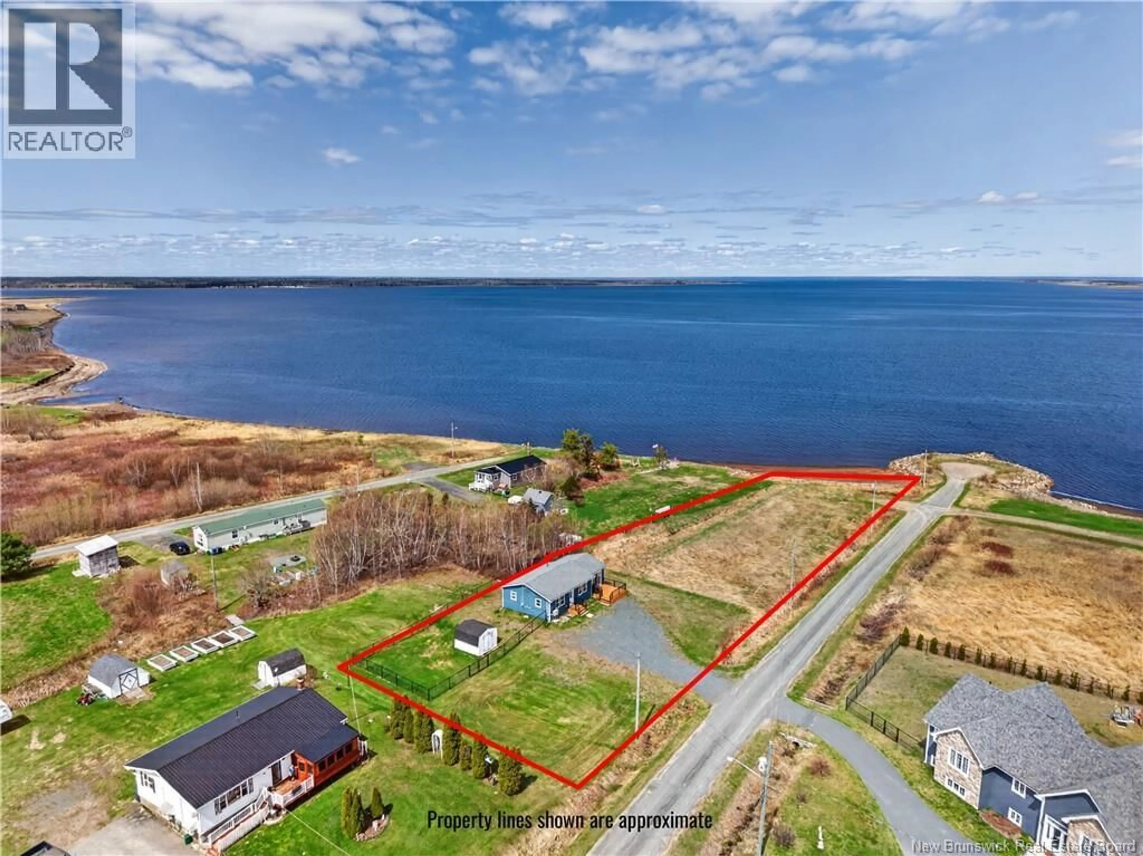 A pic from outside/outdoor area/front of a property/back of a property/a pic from drone, water/lake/river/ocean view for 17 NORTH BAYVIEW ROAD, Baie-Sainte-Anne New Brunswick E9A1A2