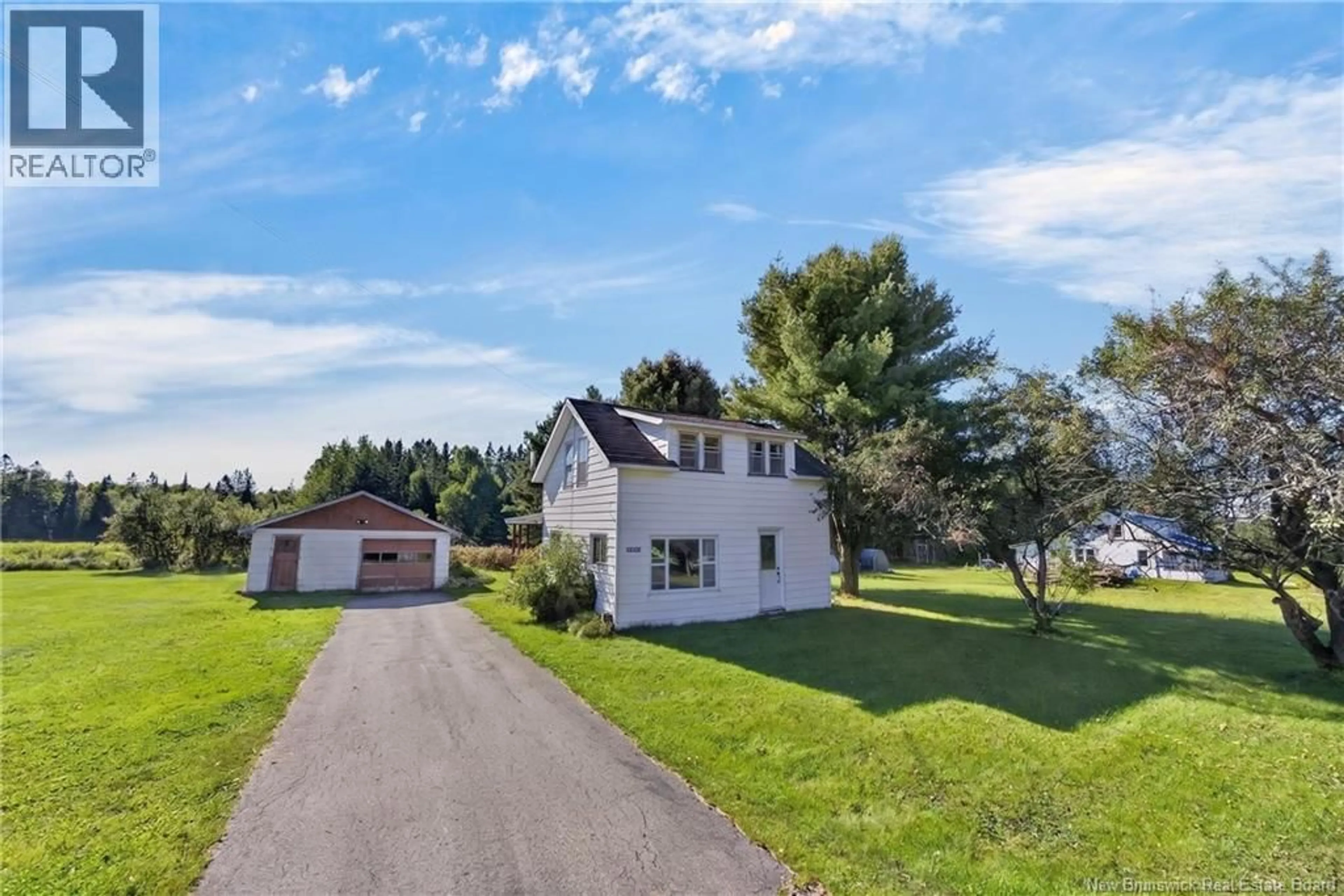 A pic from outside/outdoor area/front of a property/back of a property/a pic from drone, water/lake/river/ocean view for 5492 ROUTE 8, Astle New Brunswick E6A1P2