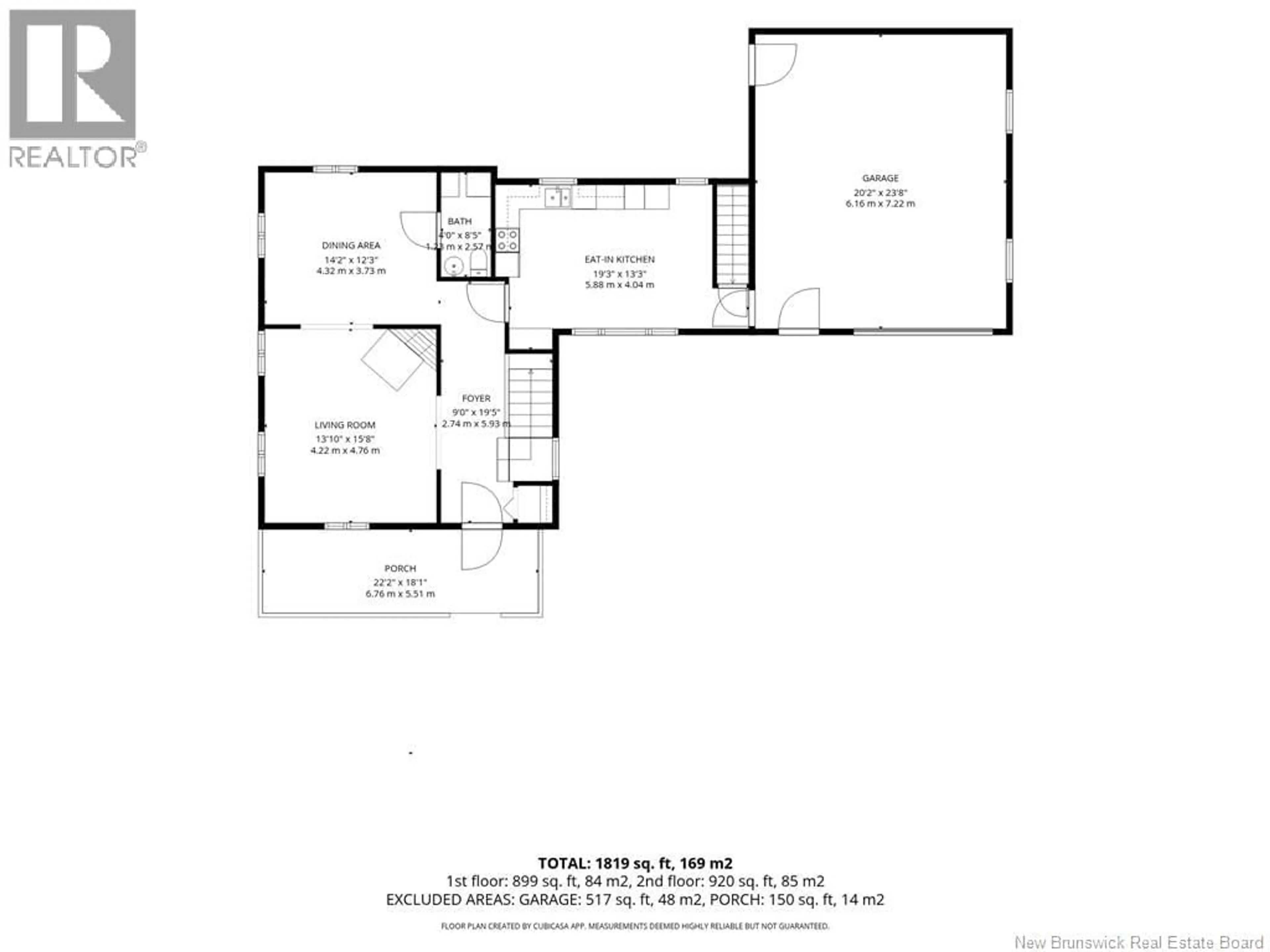 Floor plan for 11 DUFFERIN STREET, Campbellton New Brunswick E3N2N3