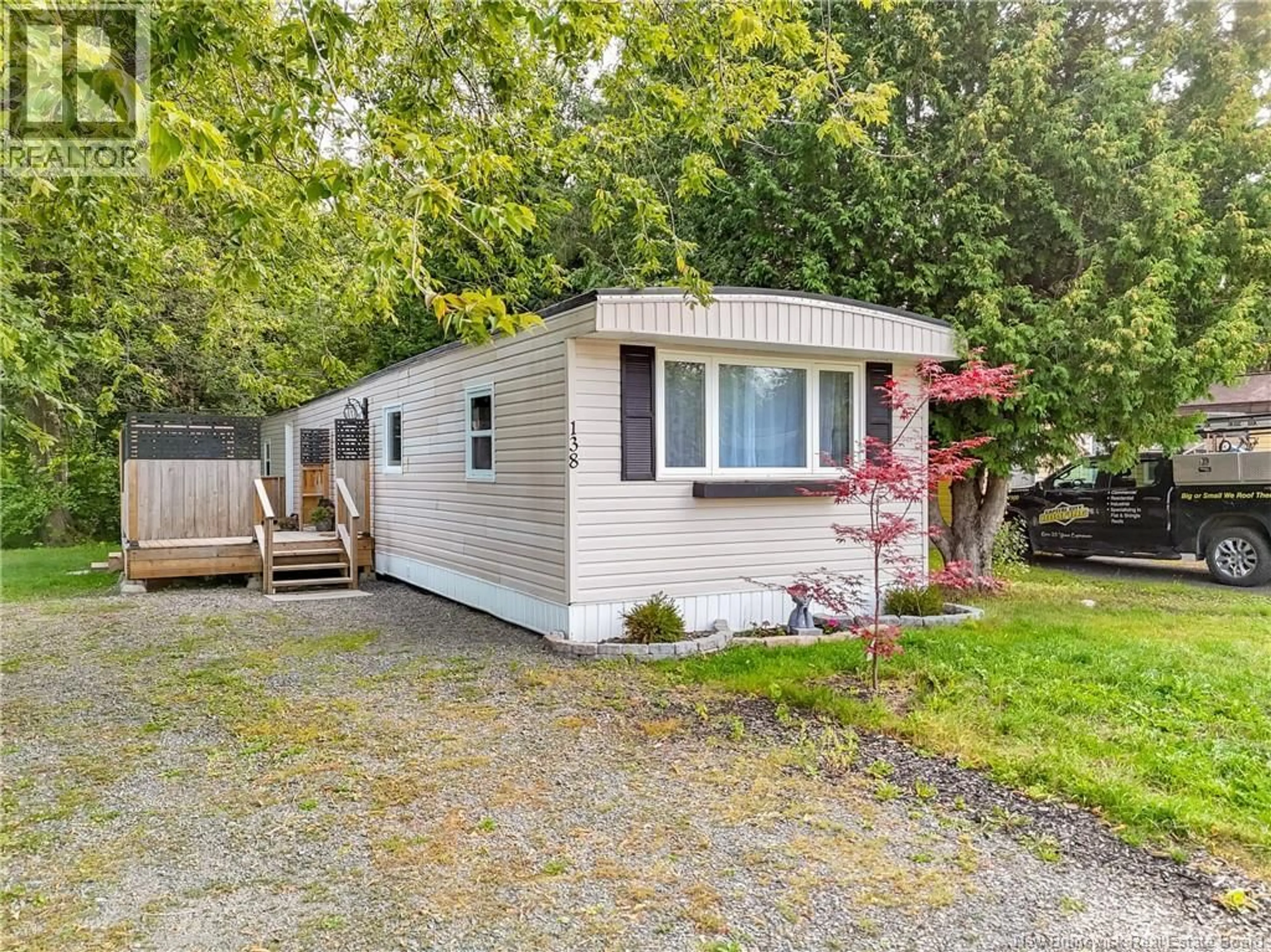 Home with vinyl exterior material, street for 138 MOORE STREET, Fredericton New Brunswick E3B8L7