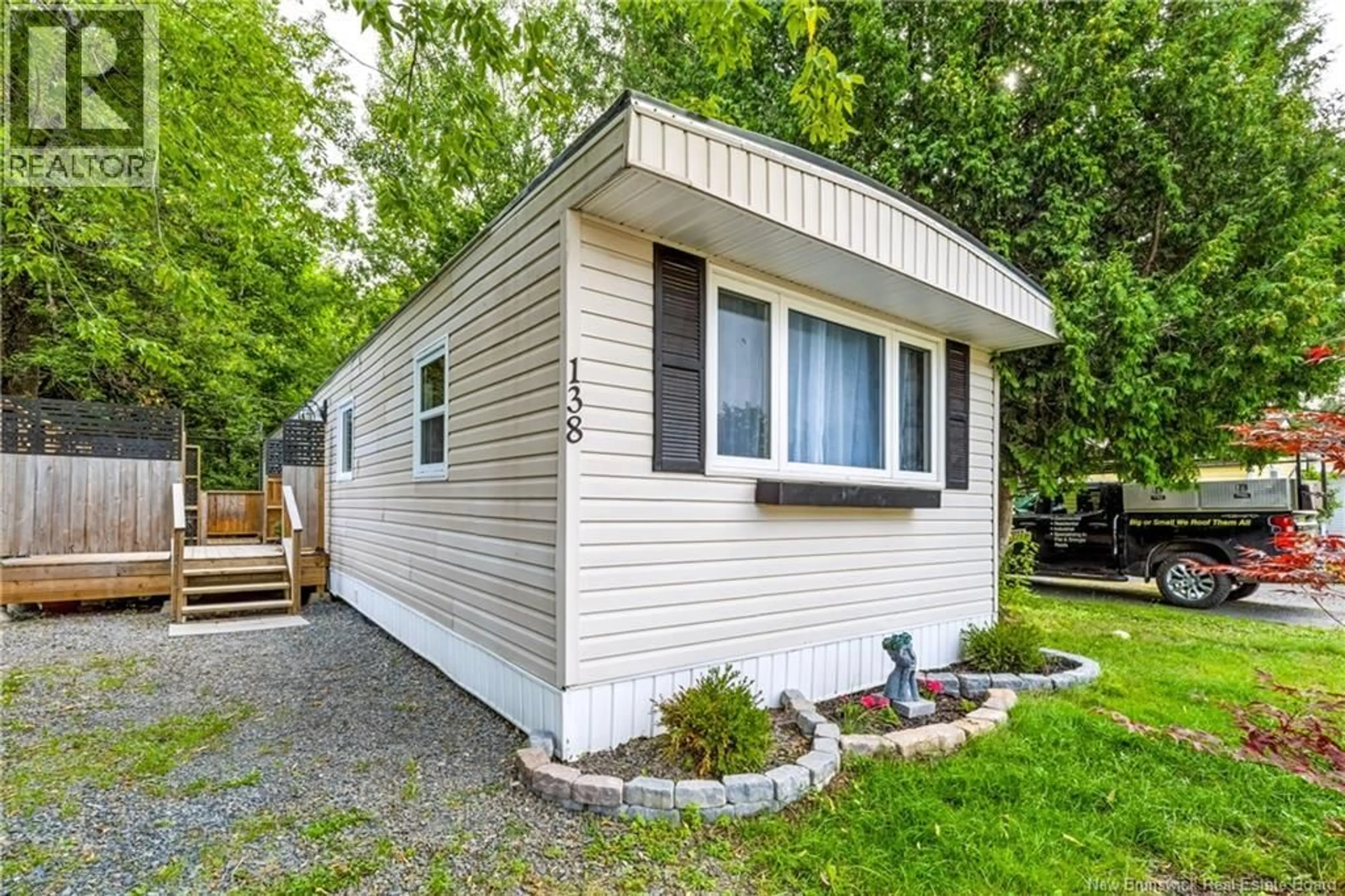 Home with vinyl exterior material, street for 138 MOORE STREET, Fredericton New Brunswick E3B8L7