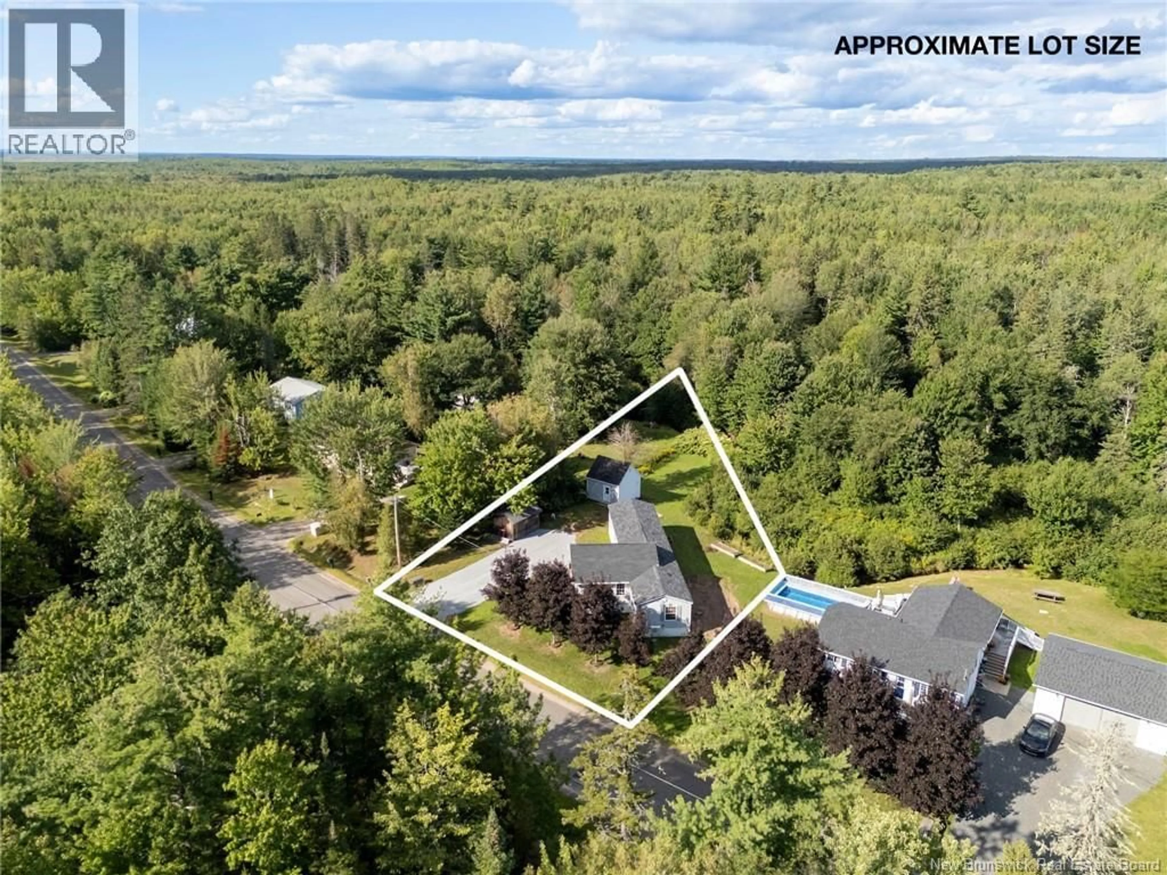 A pic from outside/outdoor area/front of a property/back of a property/a pic from drone, forest/trees view for 108 LANDING ROAD, Geary New Brunswick E2V3Z2