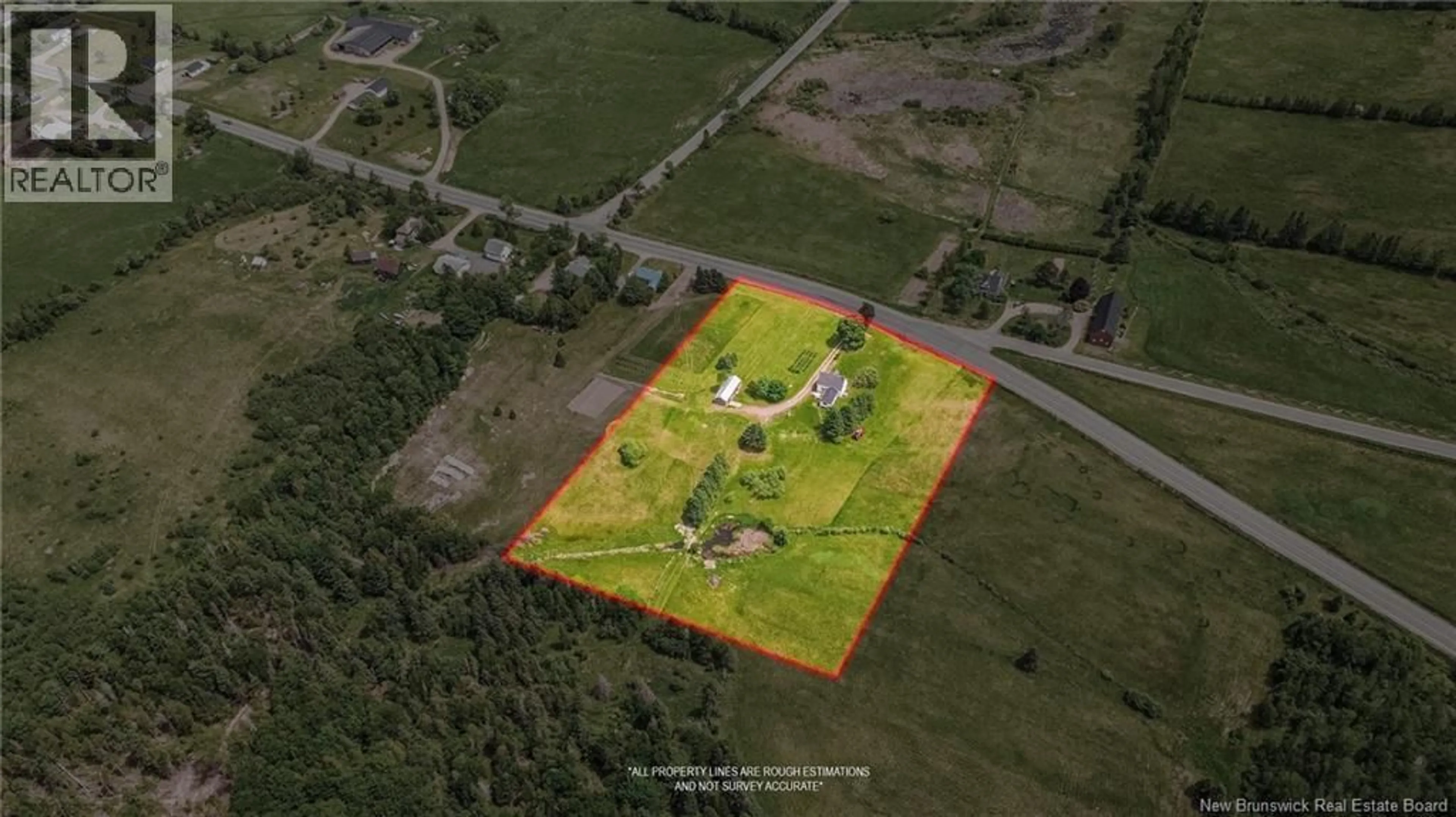 A pic from outside/outdoor area/front of a property/back of a property/a pic from drone, building for 2118 ROUTE 3, Harvey New Brunswick E6K3W9