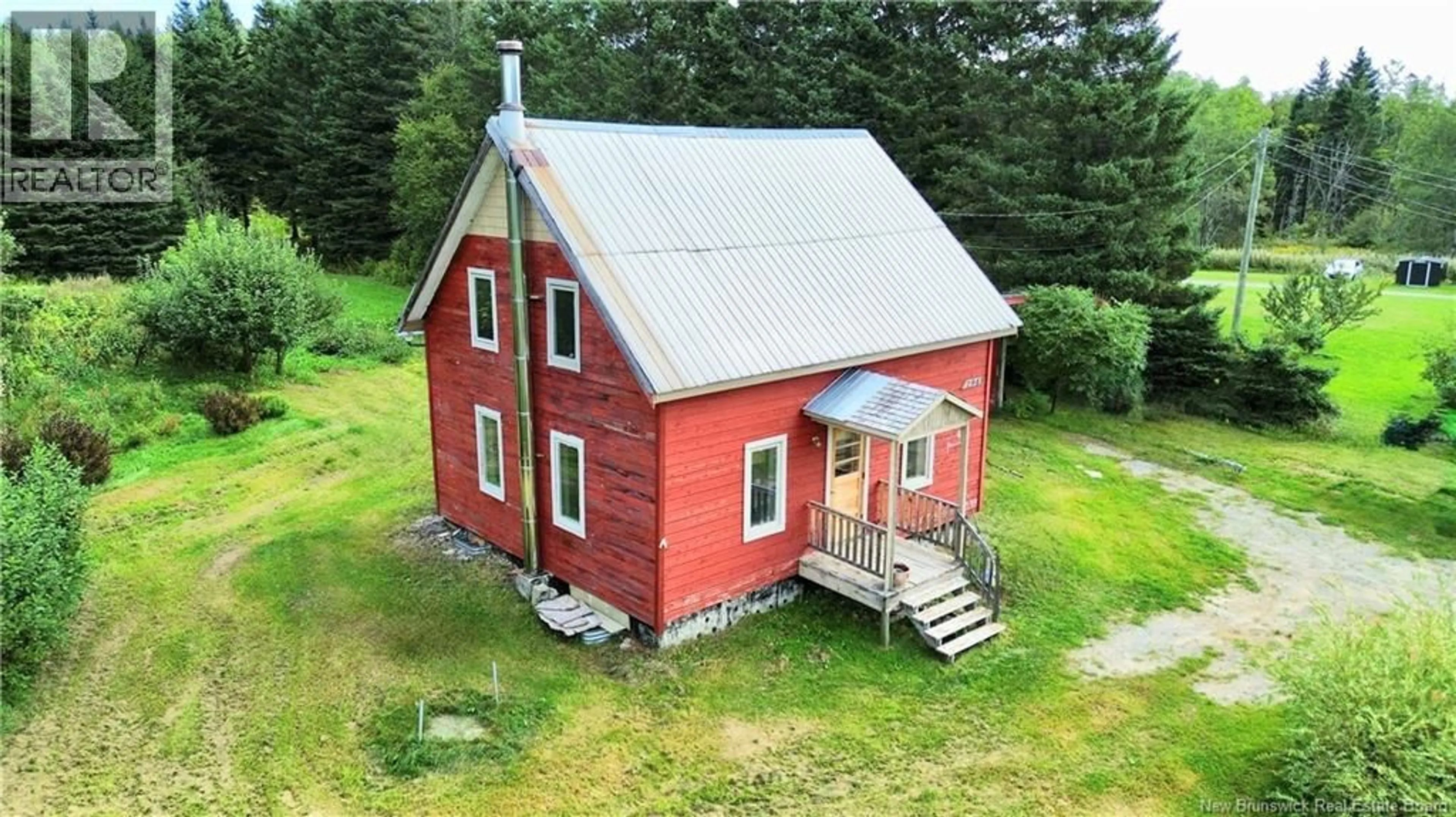 A pic from outside/outdoor area/front of a property/back of a property/a pic from drone, building for 2943 RTE 120, St-Hilaire New Brunswick E3V4T7