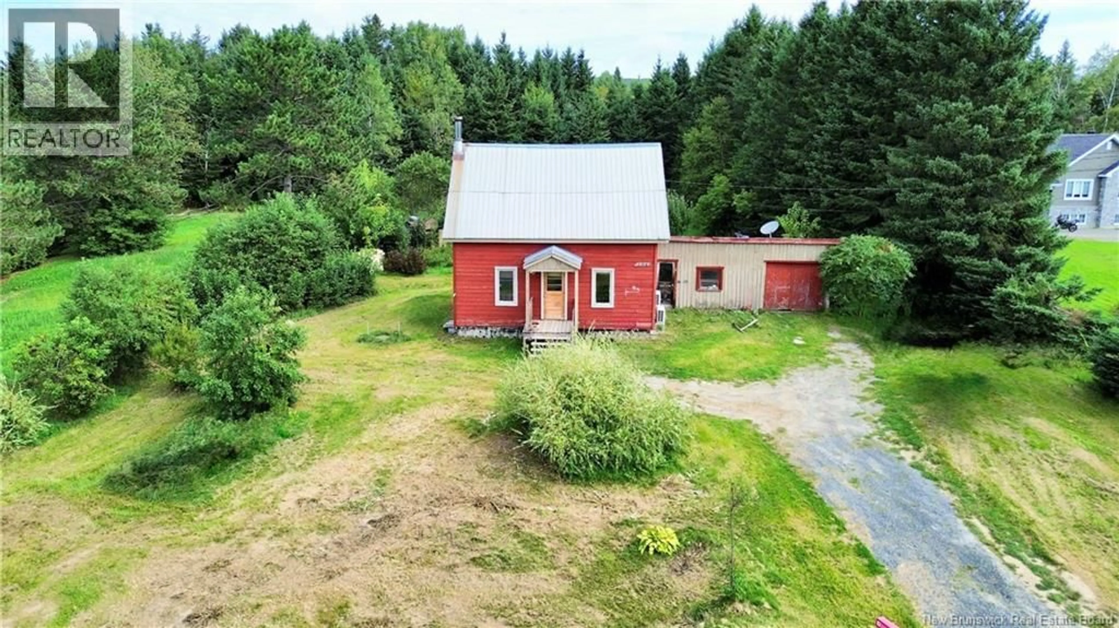 A pic from outside/outdoor area/front of a property/back of a property/a pic from drone, building for 2943 RTE 120, St-Hilaire New Brunswick E3V4T7