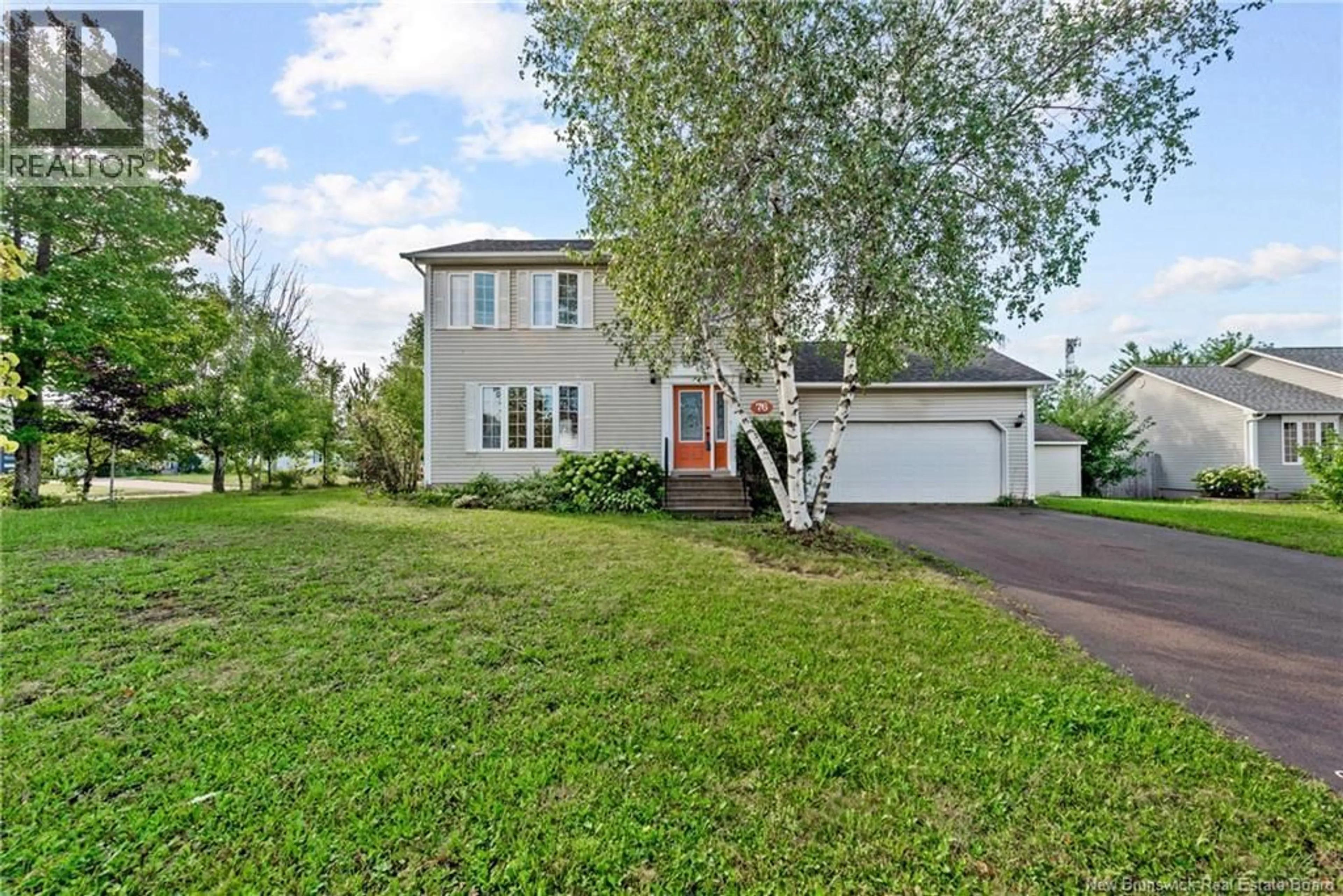 A pic from outside/outdoor area/front of a property/back of a property/a pic from drone, street for 76 HILLARY CRESCENT, Moncton New Brunswick E1C0A8