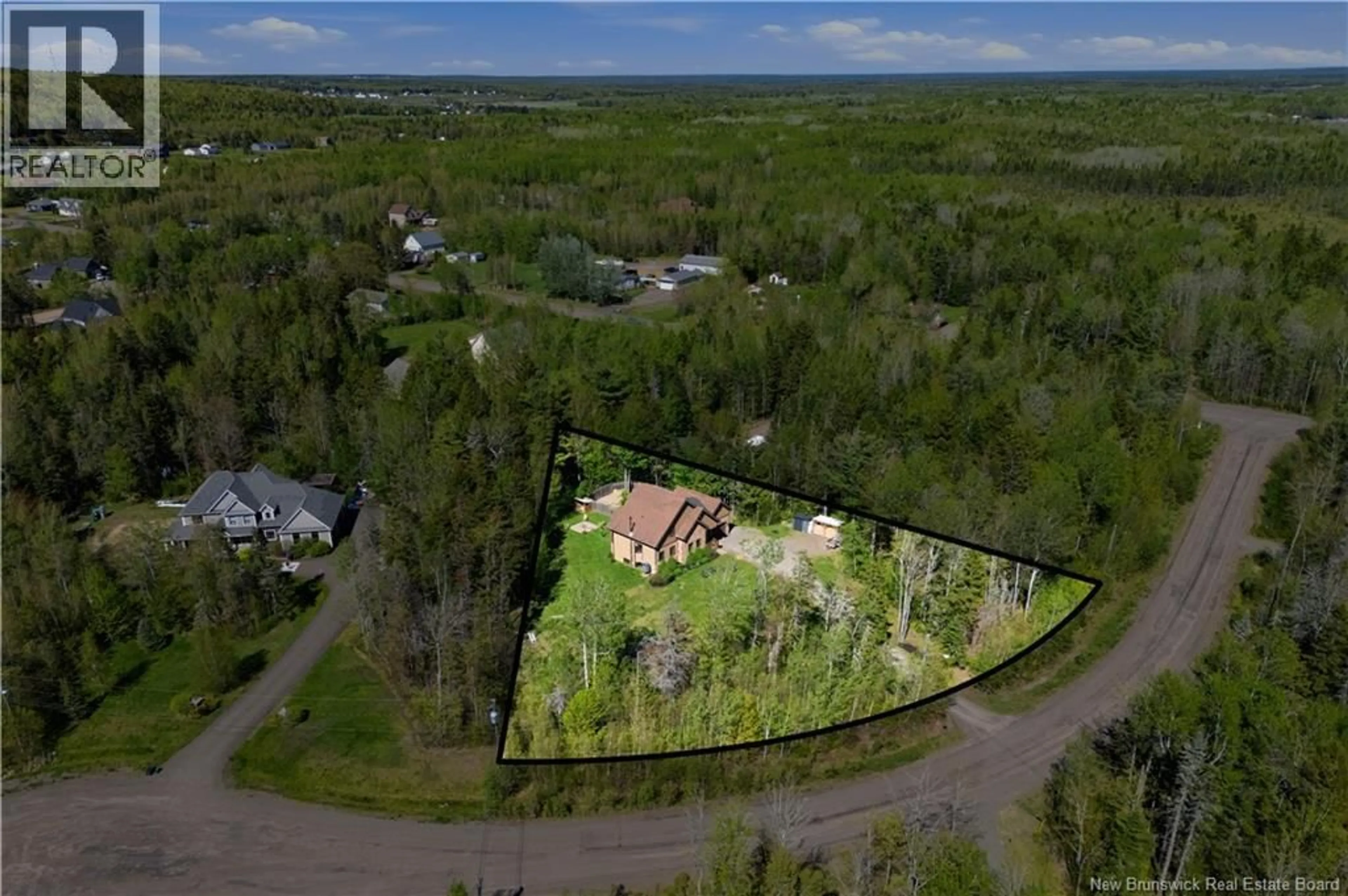 A pic from outside/outdoor area/front of a property/back of a property/a pic from drone, unknown for 14 MILLSTONE COURT, Ammon New Brunswick E1G0W5