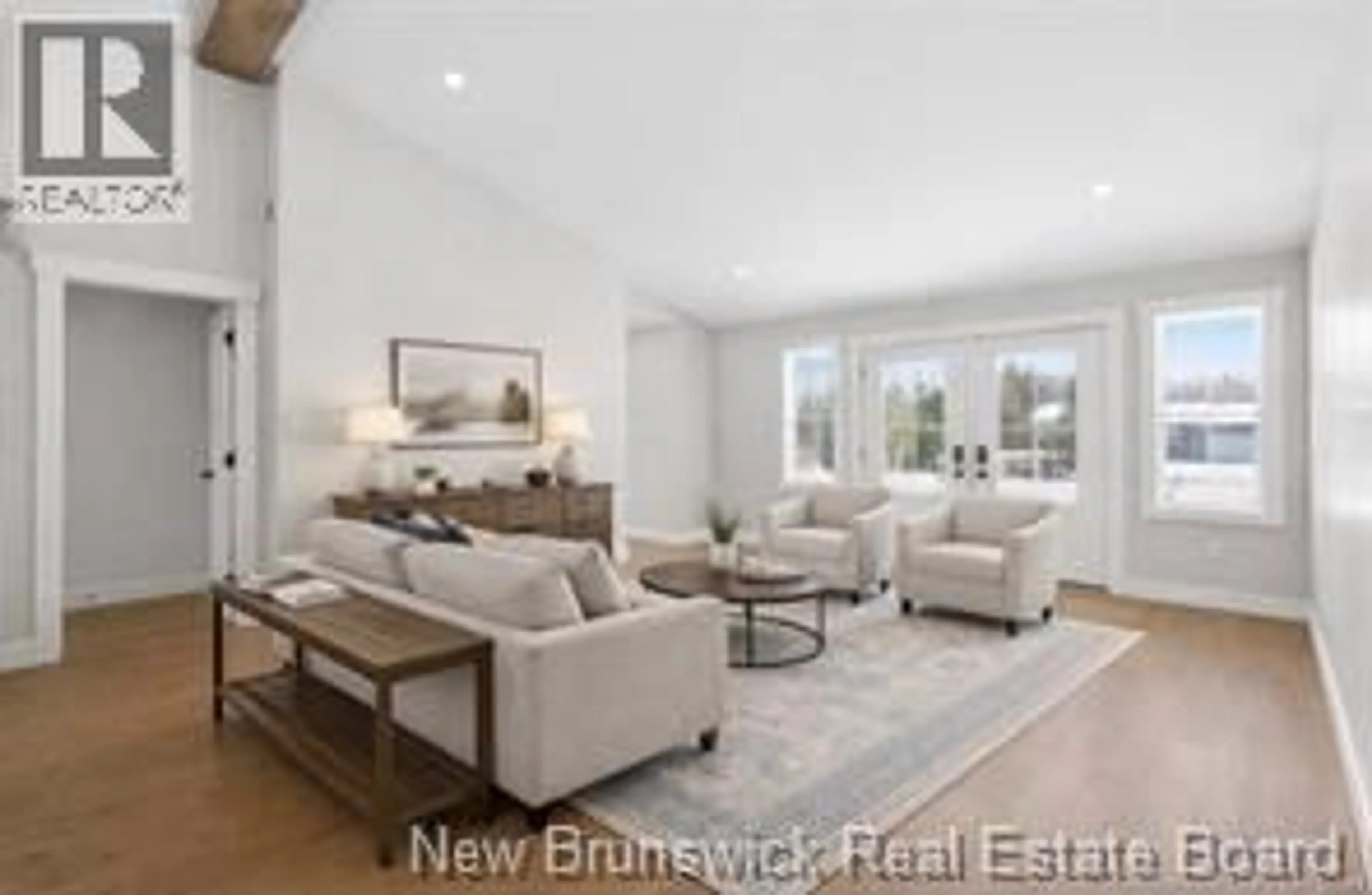 Living room with furniture, wood/laminate floor for 12 BARBARA DRIVE, Rusagonis-Waasis New Brunswick E3B5G7