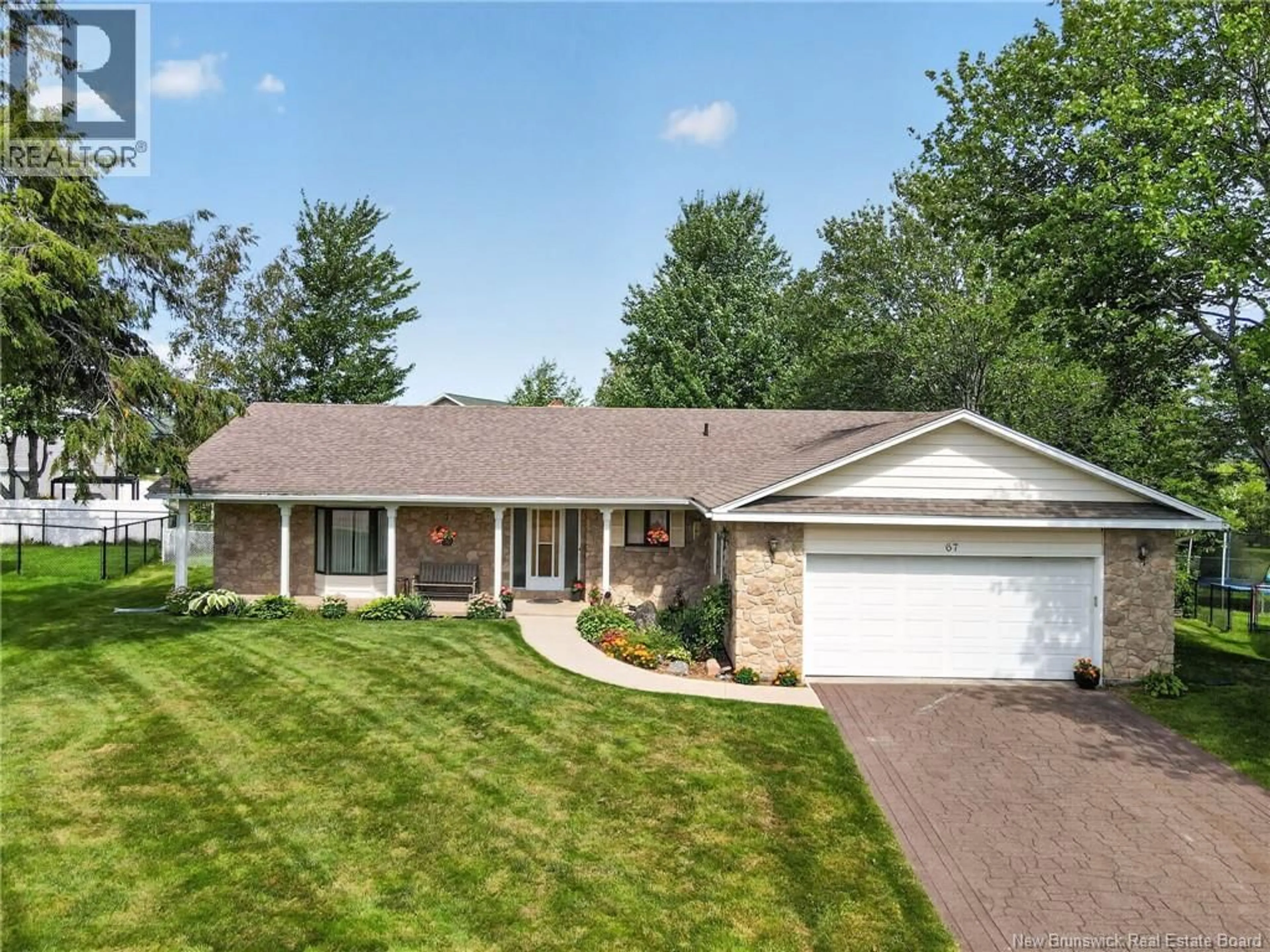 Home with brick exterior material, street for 67 TEAKWOOD WAY, Moncton New Brunswick E1G1T3