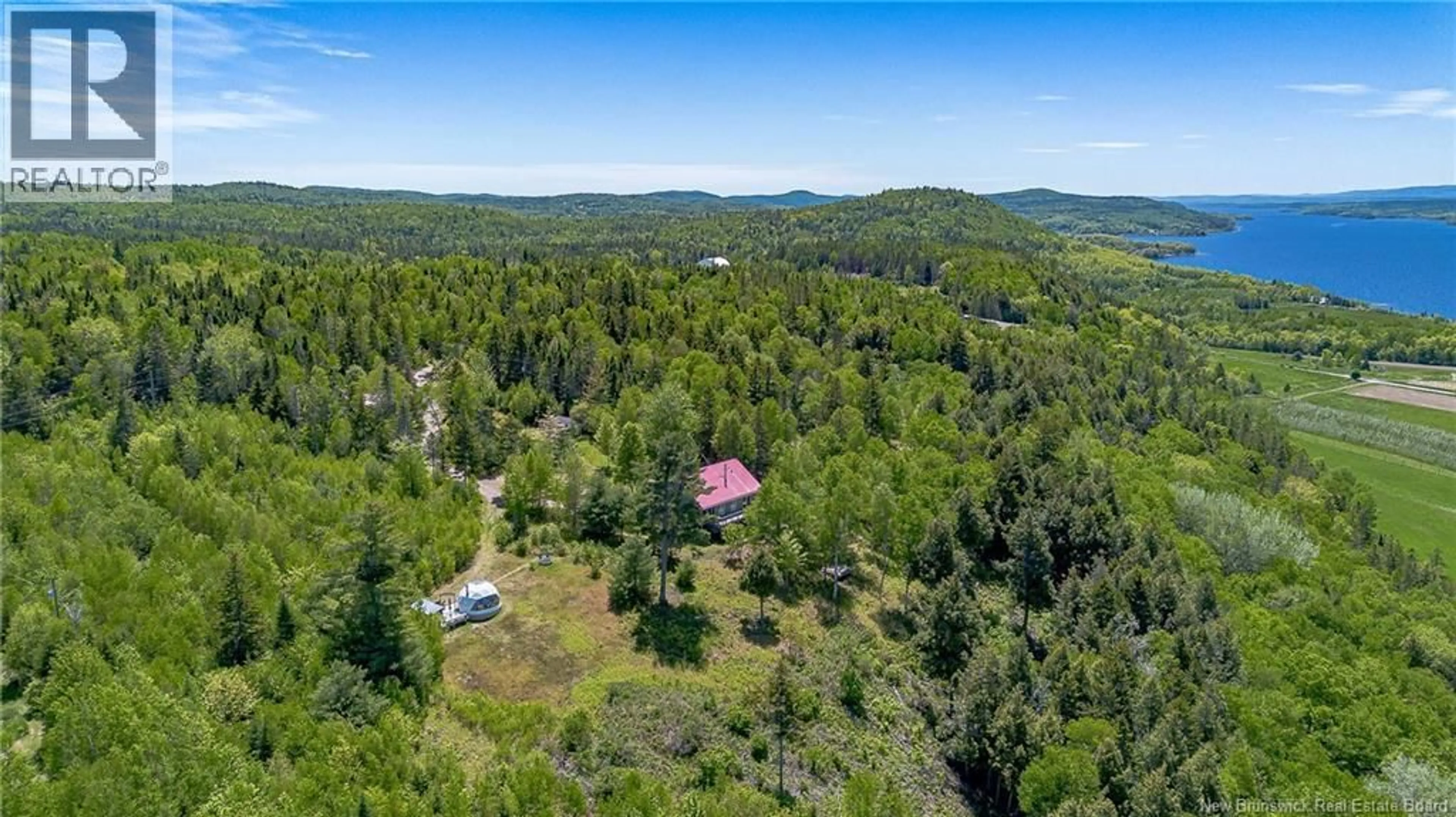 A pic from outside/outdoor area/front of a property/back of a property/a pic from drone, forest/trees view for 25 BELL HILL ROAD, Long Point New Brunswick E5N7W5