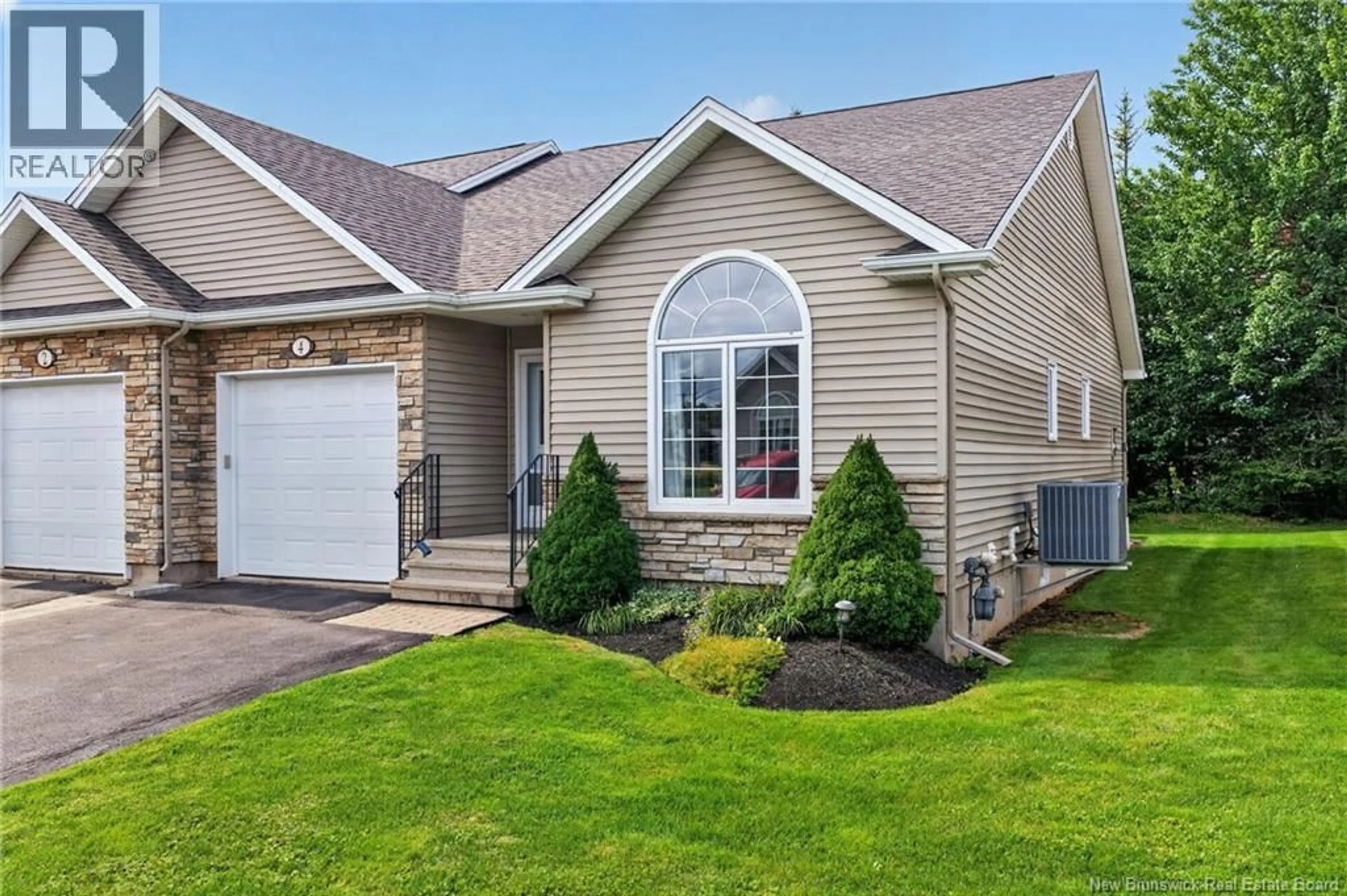 Home with vinyl exterior material, street for 4 ROCKLEY LANE, Moncton New Brunswick E1G0C5
