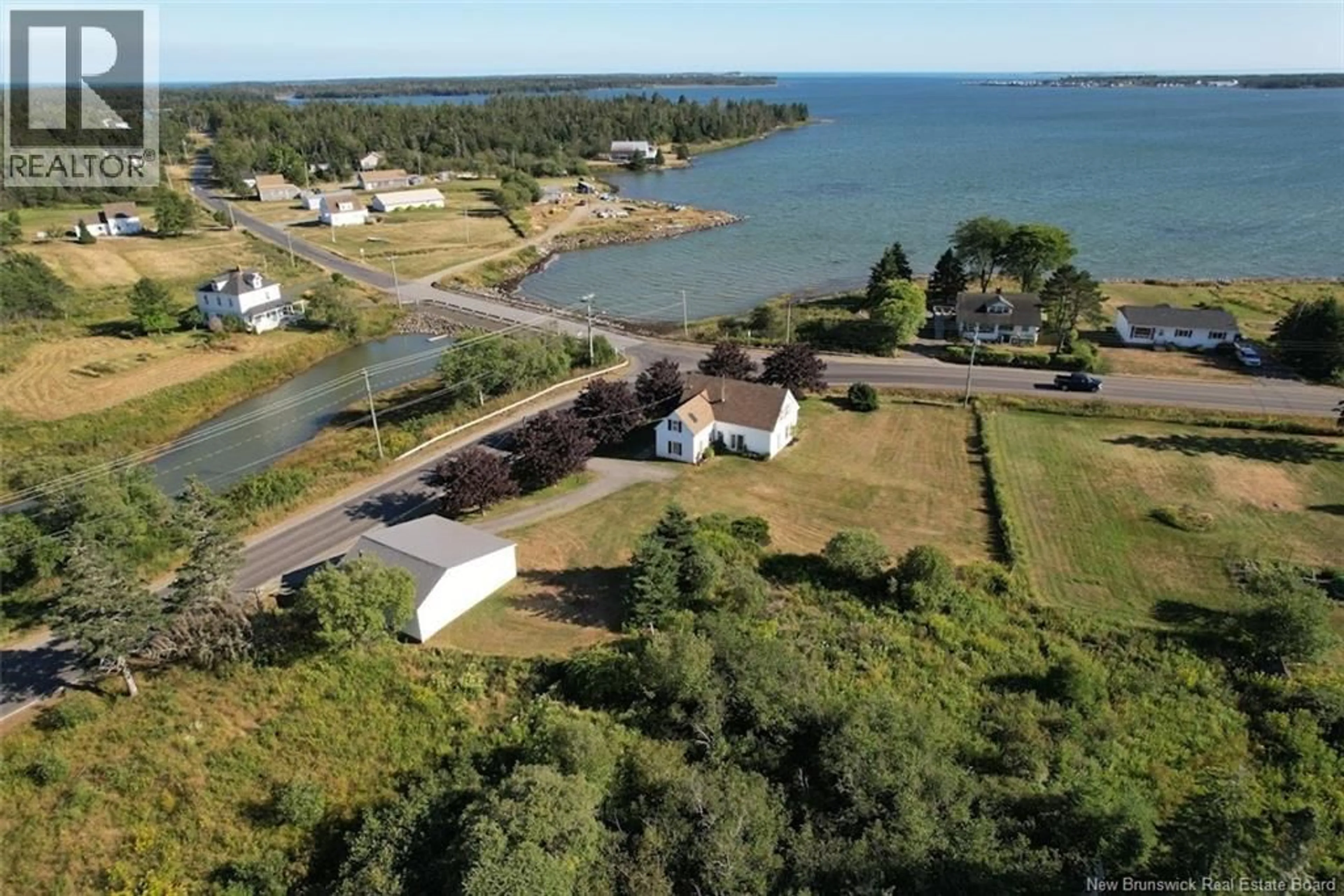 A pic from outside/outdoor area/front of a property/back of a property/a pic from drone, water/lake/river/ocean view for 1088 ROUTE 776, Grand Manan Island New Brunswick E5G1A5